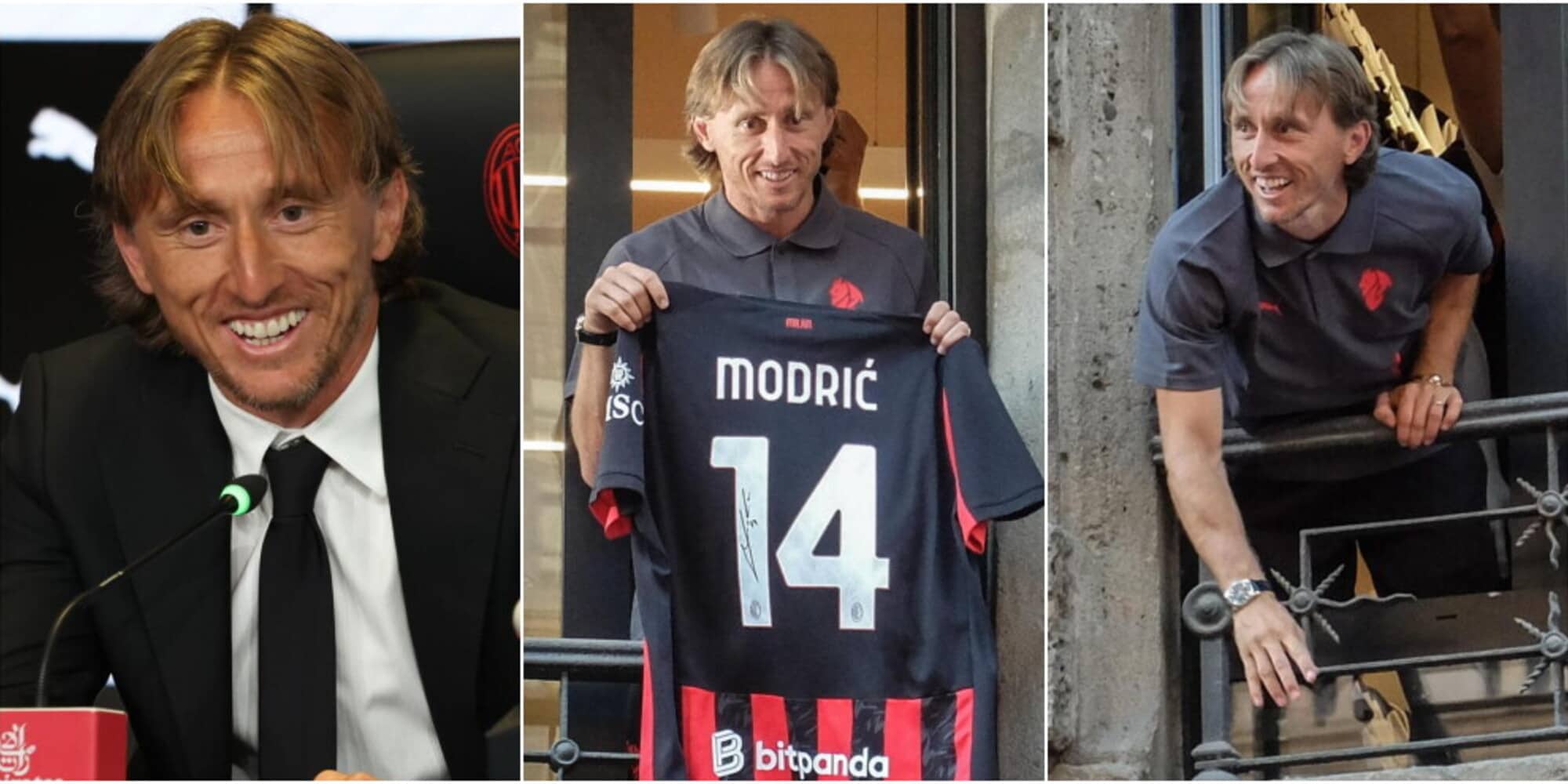 Modric, accoglienza da urlo e tifosi del Milan in delirio: tutte le foto