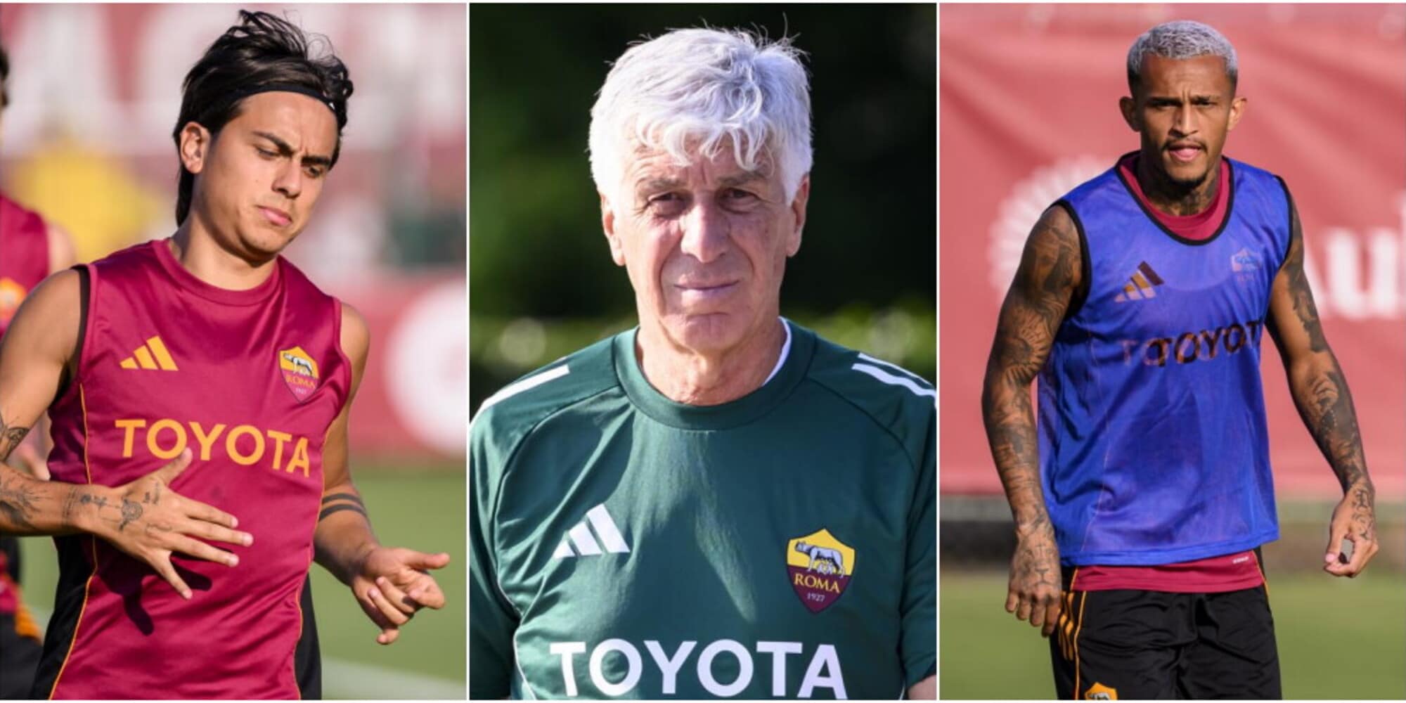 Roma, ripresa degli allenamenti a Trigoria: da Dybala a Wesley, tutte le foto