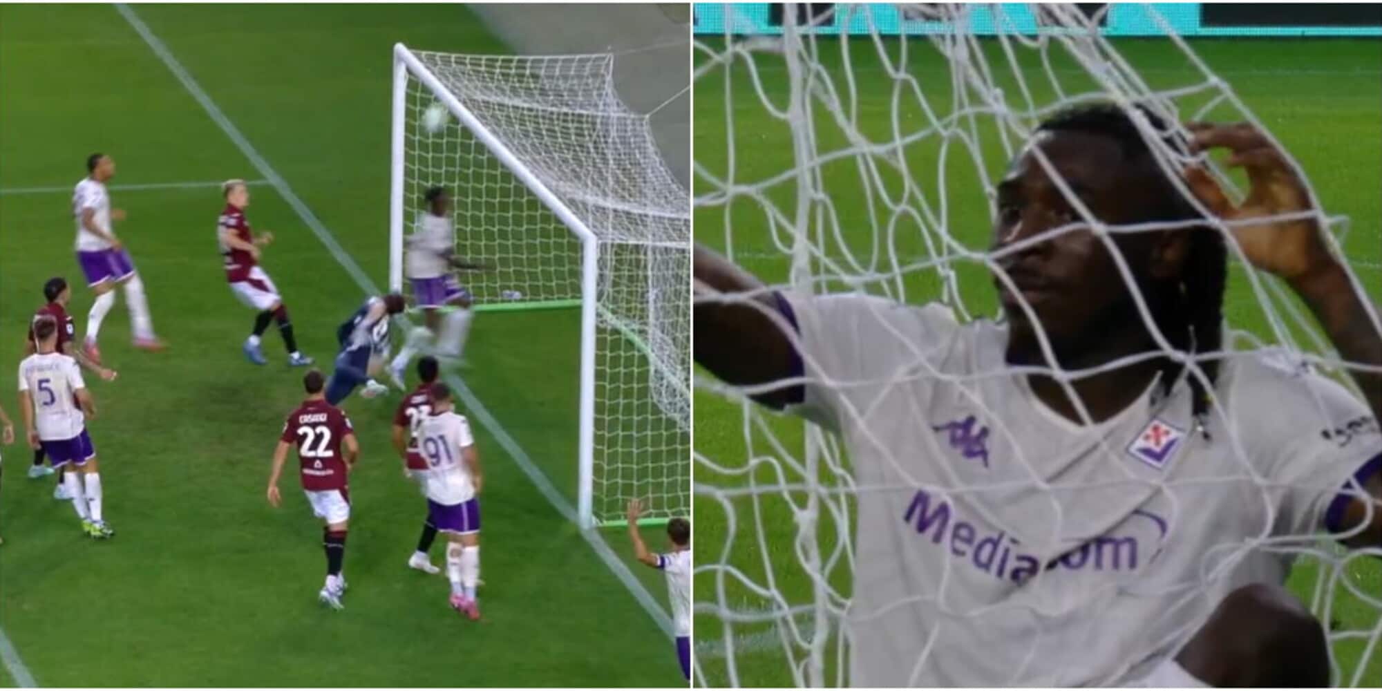 Kean sbaglia un gol clamoroso in Torino-Fiorentina: l'errore è pazzesco!
