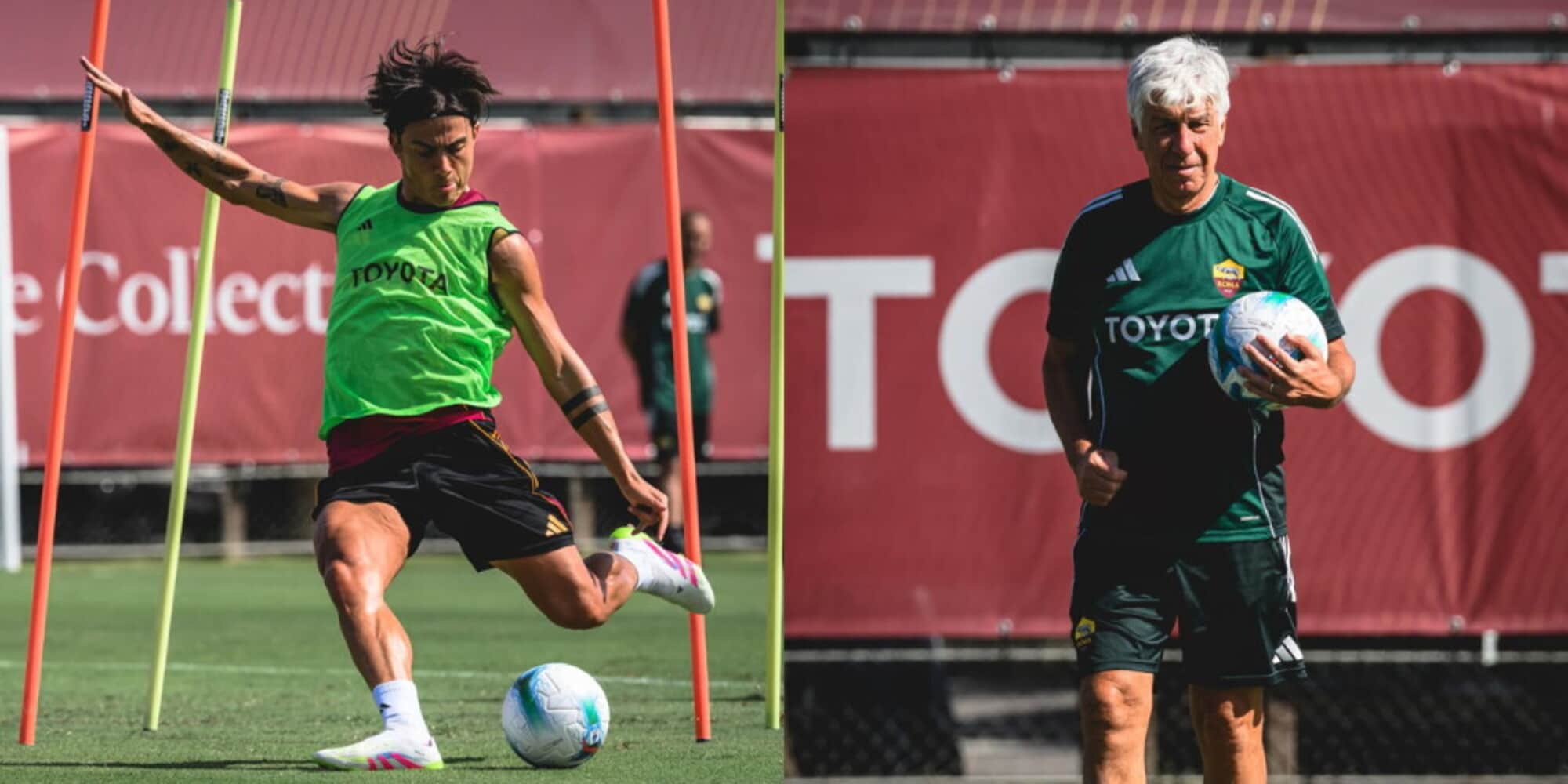 La Roma torna a Trigoria senza i nazionali: c'è Dybala a stregare Gasperini