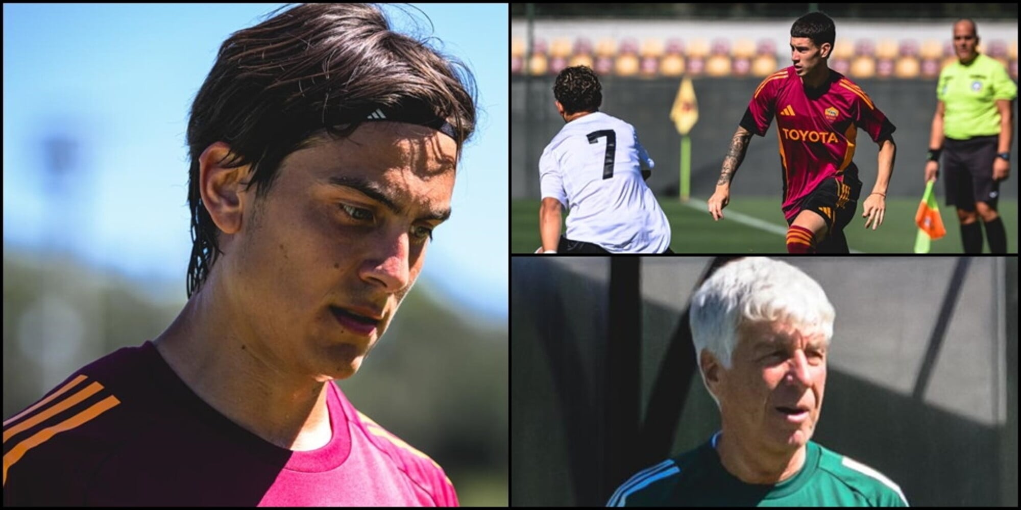 Roma, goleada in amichevole: le foto del test contro il Roma City