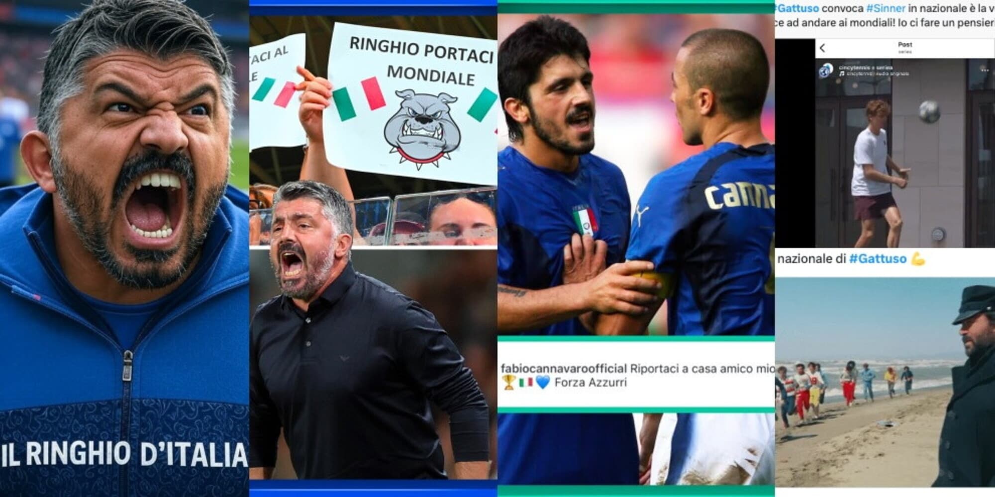 Gattuso e la vittoria dell'Italia scatenano le ironie: tifosi pazzi di gioia sui social