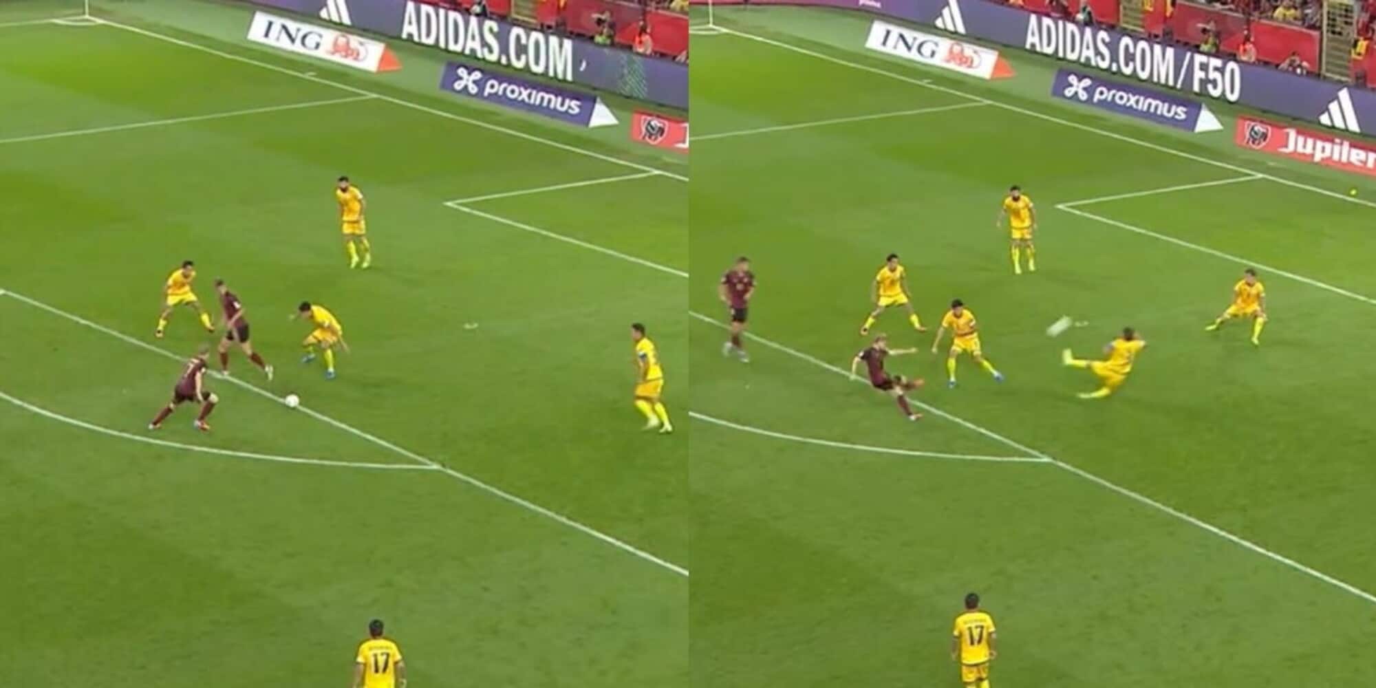 De Bruyne, prodezza con il Belgio: la fotosequenza del gol