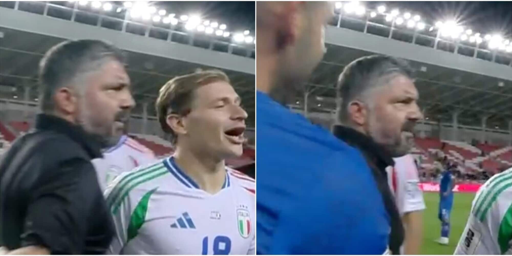 Italia, Gattuso furioso con un giocatore di Israele al triplice fischio: la fotosequenza