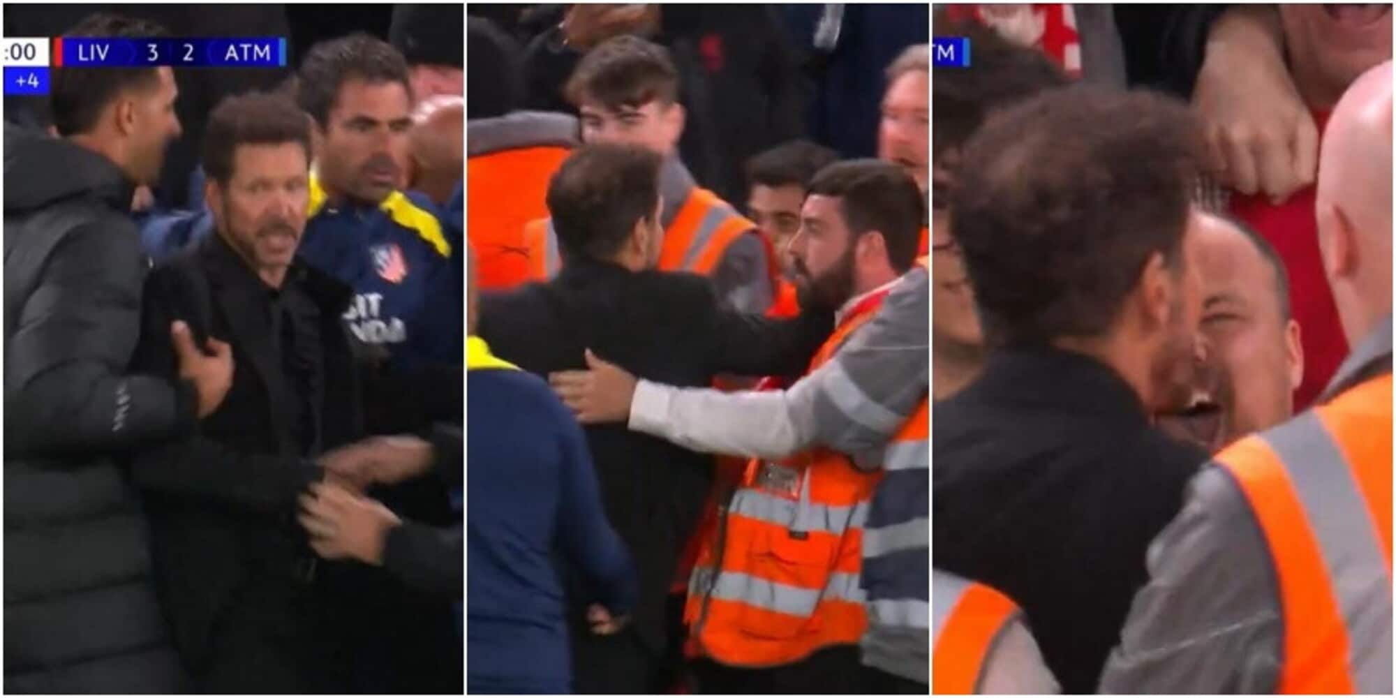 L'Atletico prende gol nel recupero: Simeone furioso litiga con un tifoso