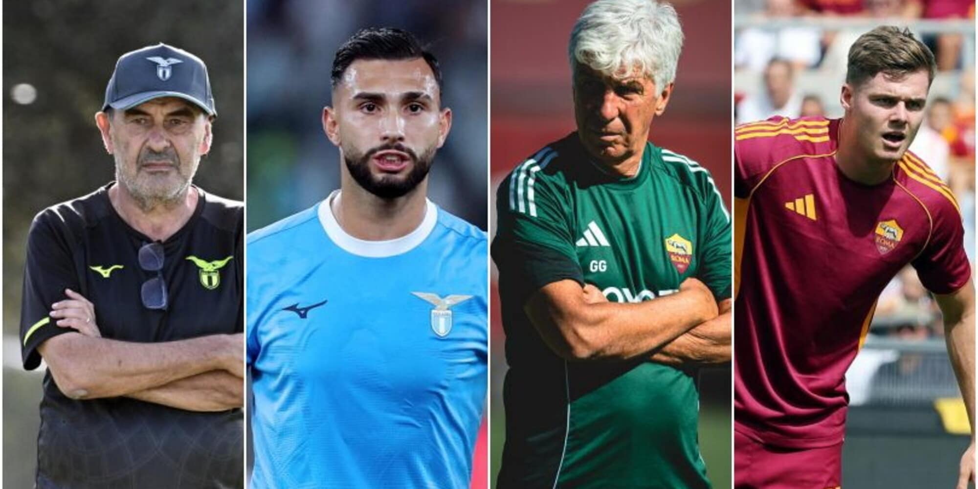 Lazio-Roma, le probabili formazioni di Sarri e Gasperini