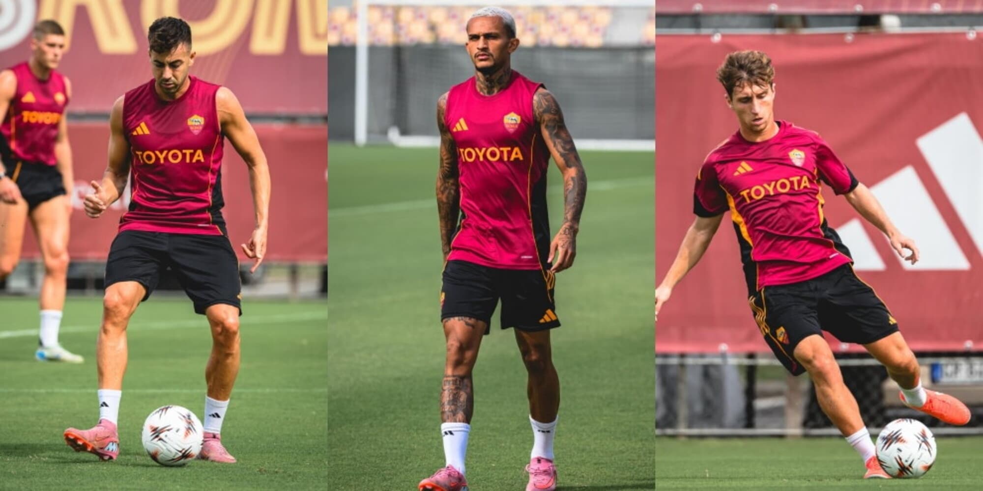 La Roma scende subito in campo dopo il derby: si è allenato anche Wesley 