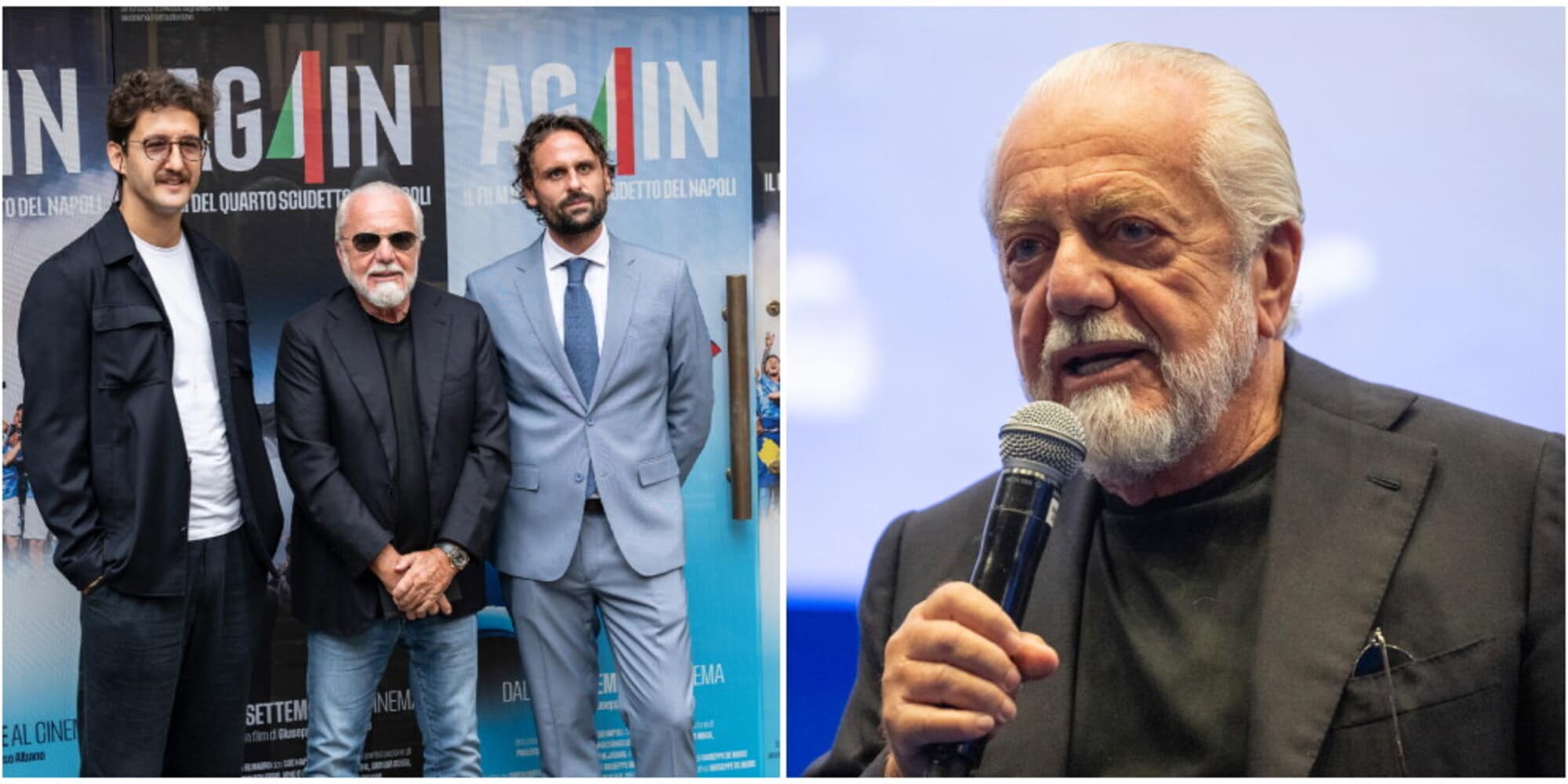 Presentato Ag4in, film sul quarto scudetto del Napoli: le foto