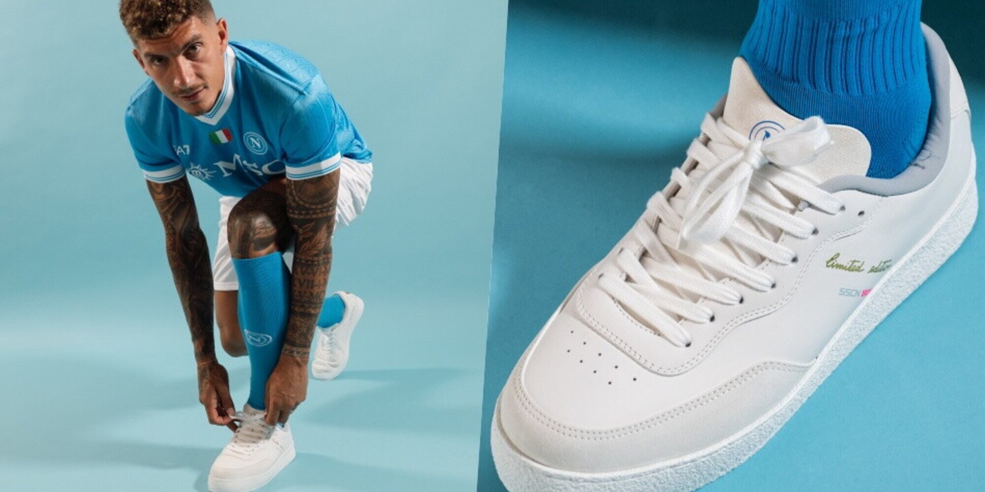 Napoli, ecco le scarpe “scudetto” Limited Edition 