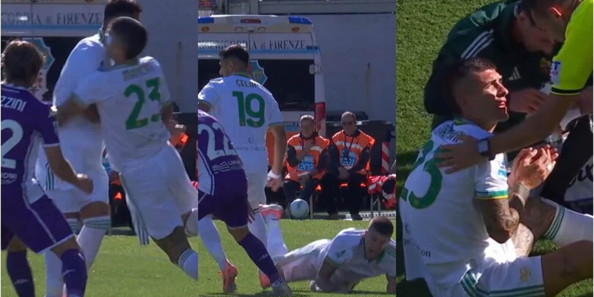 Celik e Mancini, l'assurdo scontro a centrocampo che dà il via al gol di Kean in Fiorentina-Roma
