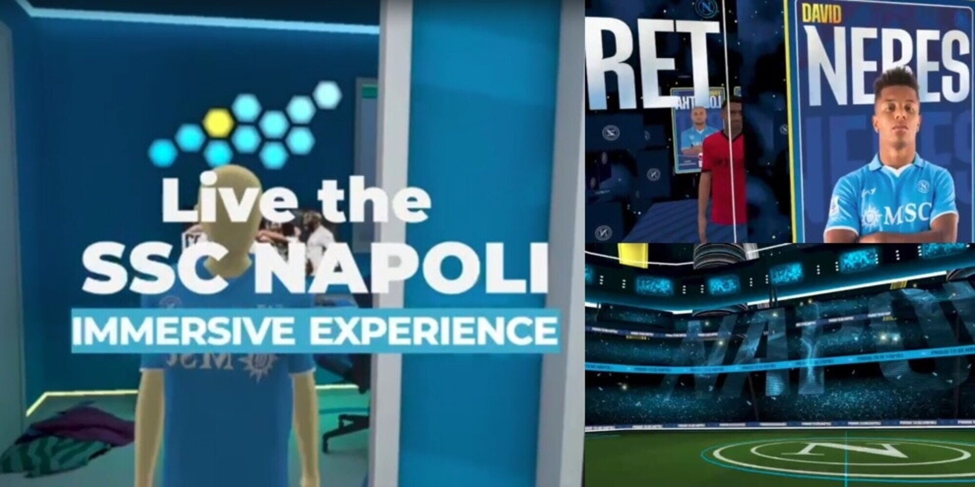 Il Napoli lancia la prima esperienza immersiva in Italia