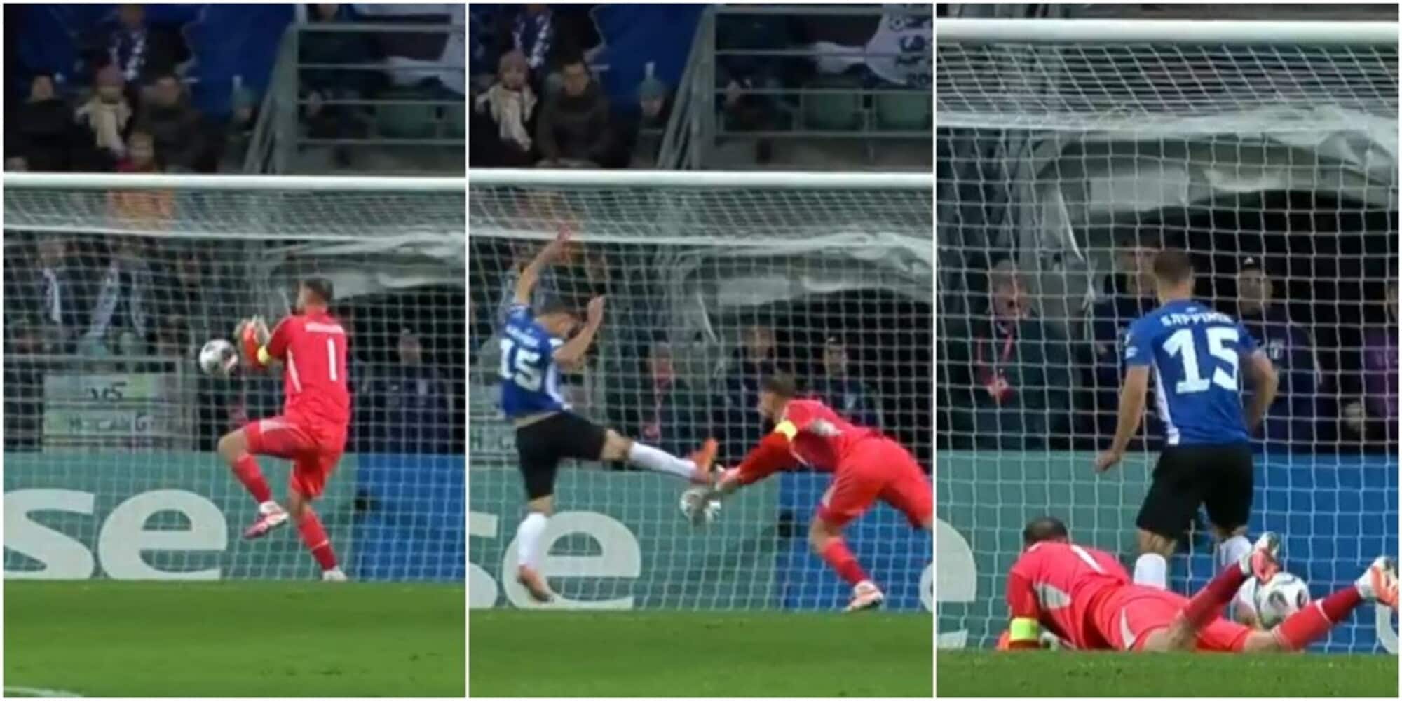 Donnarumma, che papera in Estonia-Italia! La fotosequenza
