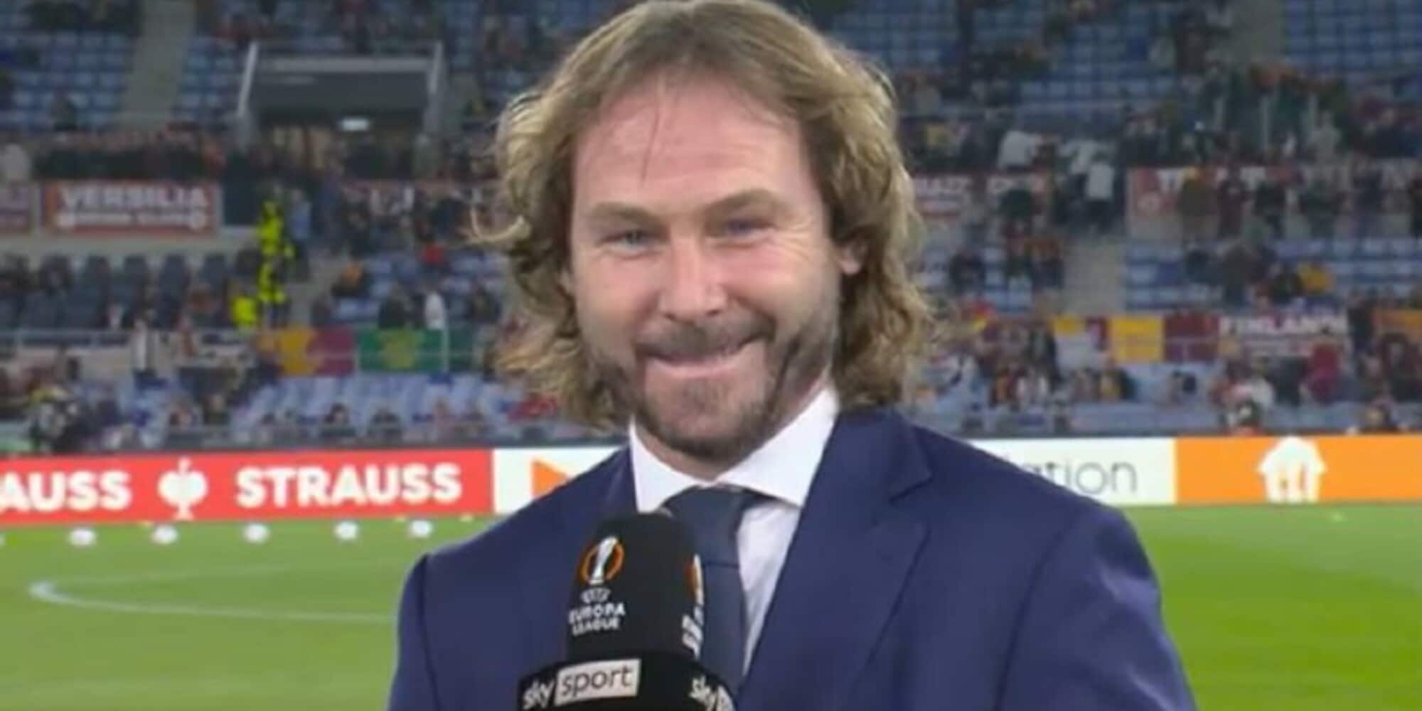 Nedved e la frase ai tifosi della Roma in diretta tv: "Siete fortunati..."