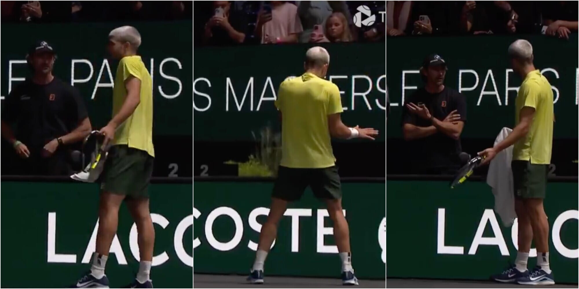 Alcaraz perde un set con Norrie e si innervosisce: dal box preoccupati, gli ripetono una cosa
