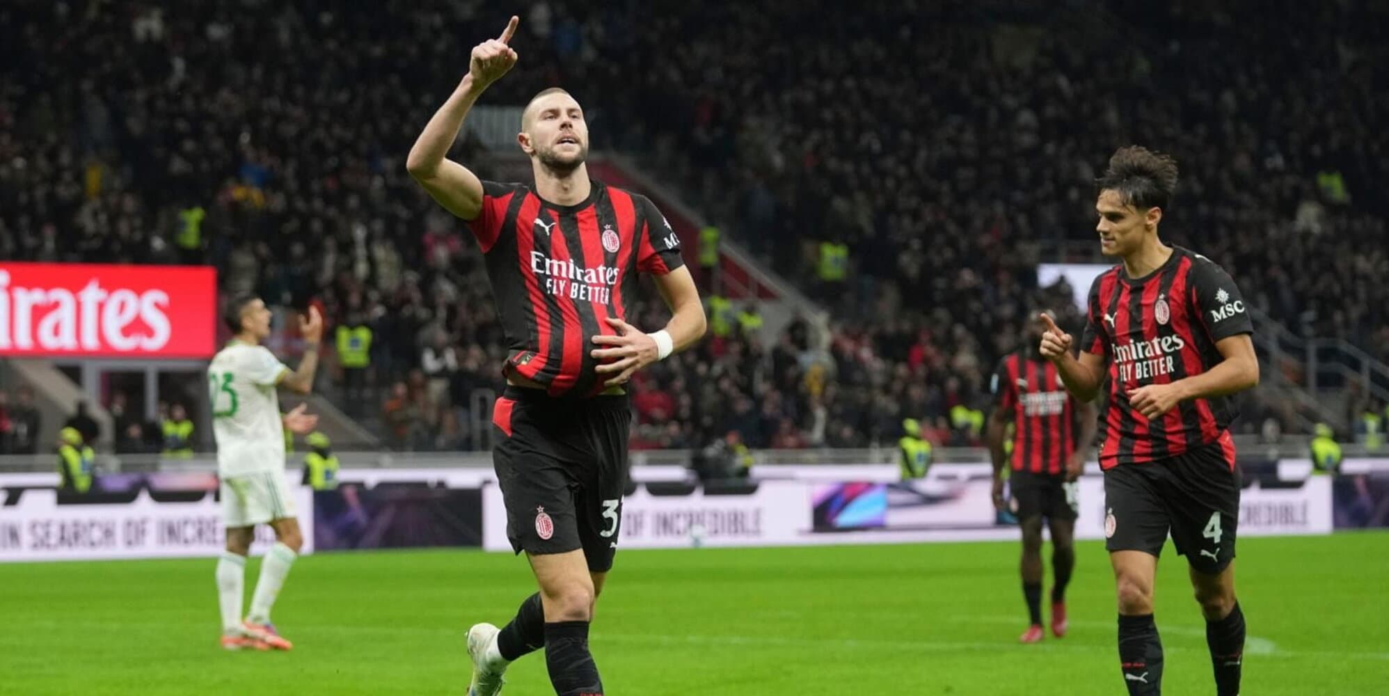 Image for Pavlovic basta al Milan per battere la Roma: Allegri a un punto da Conte nella classifica di Serie A