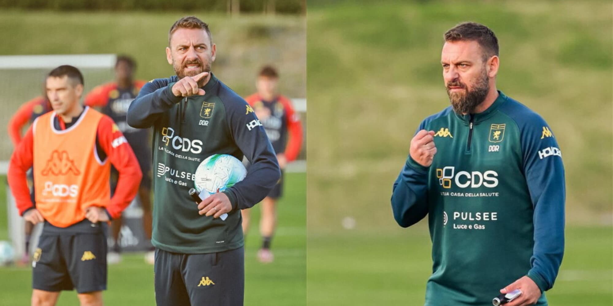 De Rossi e il primo allenamento col Genoa: il particolare sulla felpa