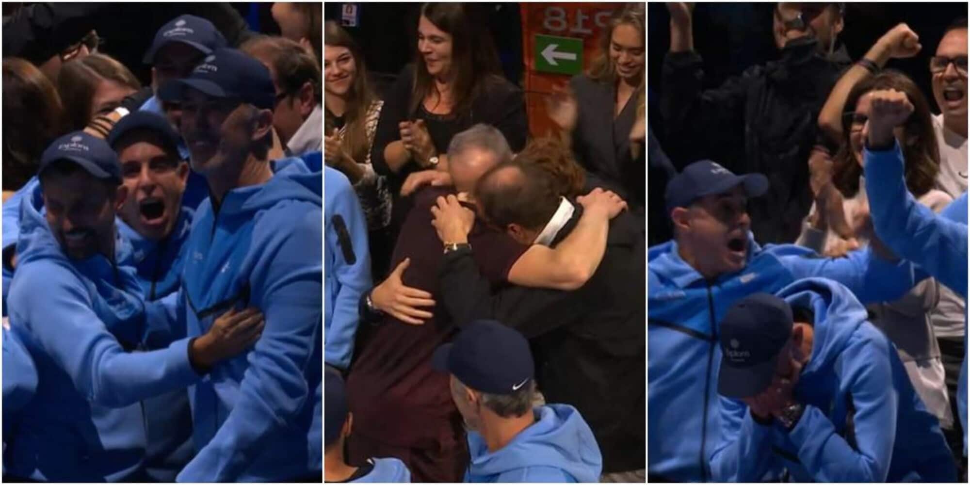 L'angolo di Sinner fa festa: l'abbraccio di Jannik e la grande esultanza dello staff