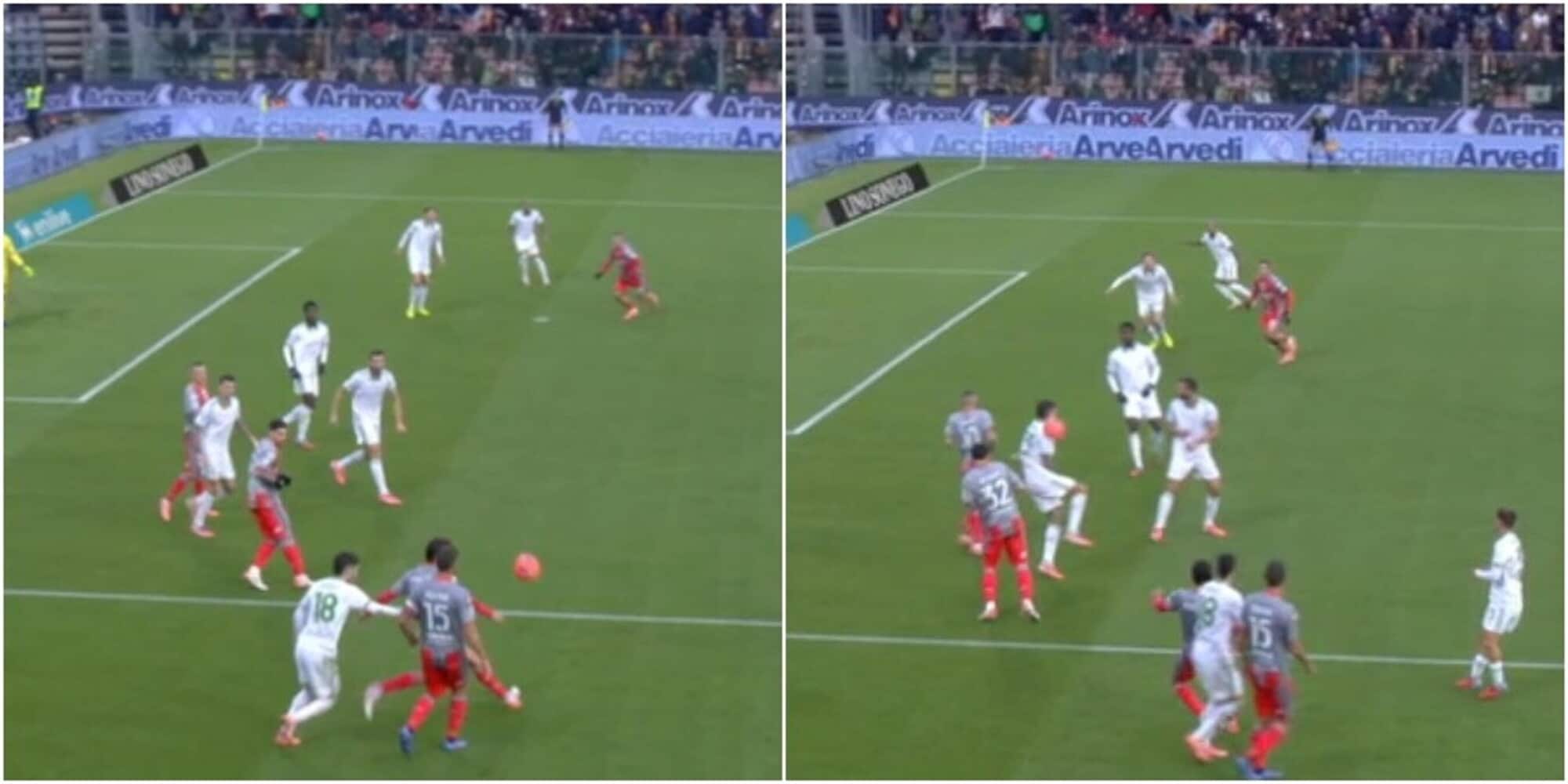 Rigore dato e poi tolto alla Cremonese: perché il tocco di mano è "non punibile", la fotosequenza