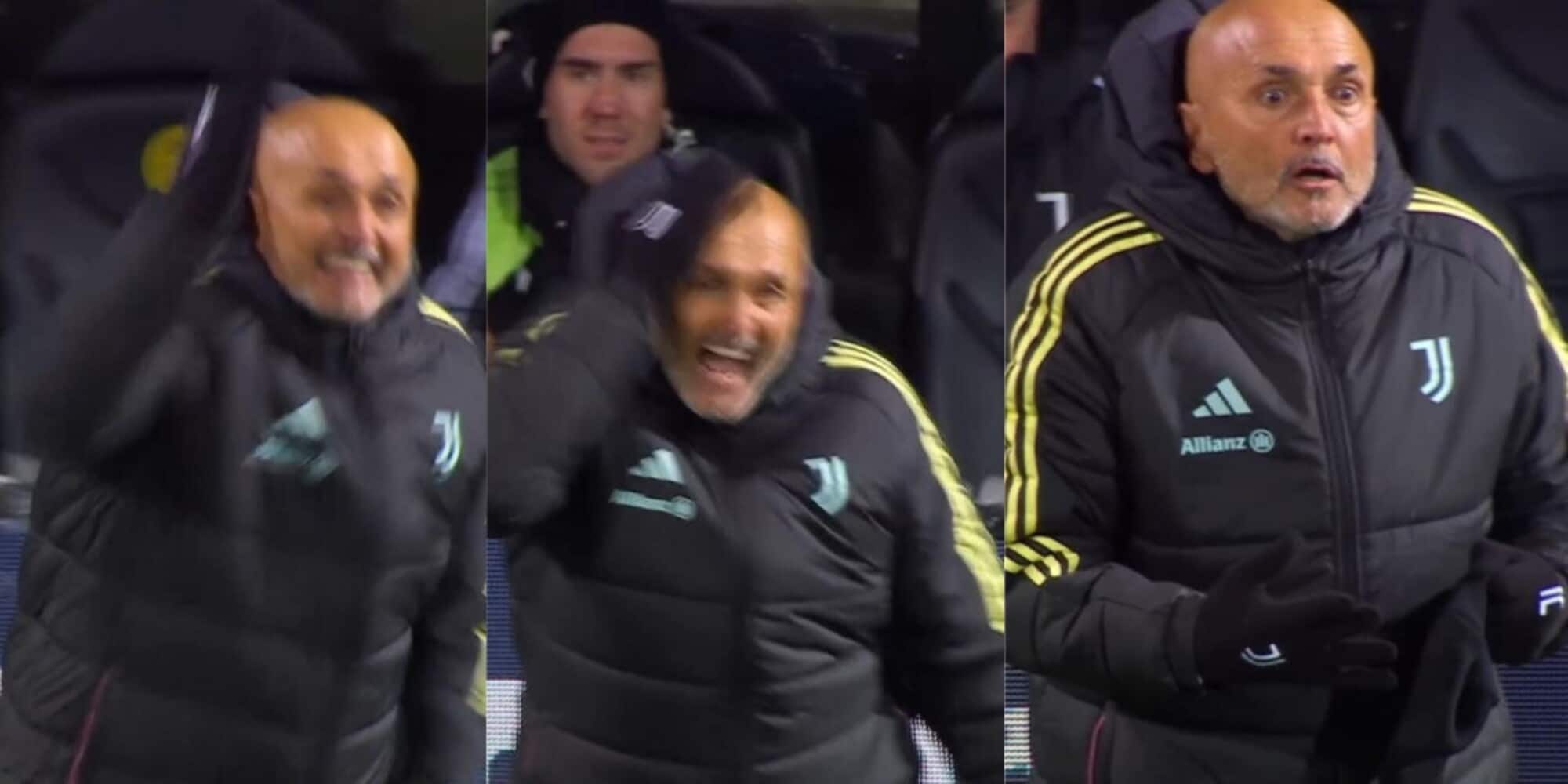  Spalletti incontenibile dopo il gol di David al 91': si toglie il cappello e...