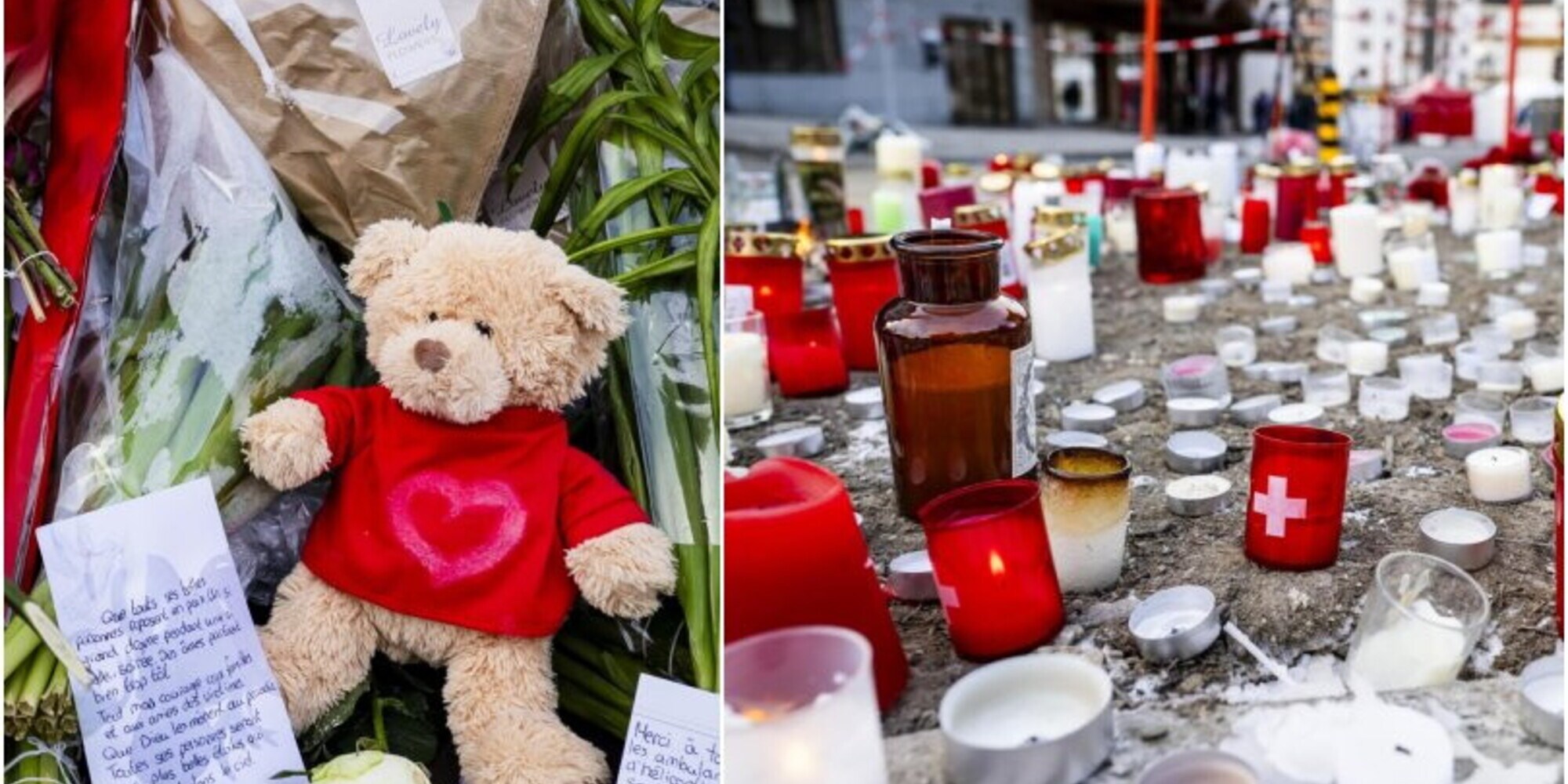 Crans-Montana, il giorno del dolore: candele, fiori e biglietti nel luogo della strage