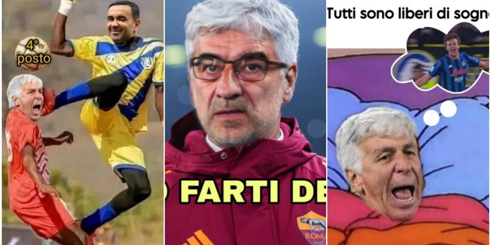 Gasperini perde contro l'Atalanta: la Roma nel mirino delle ironie sul web