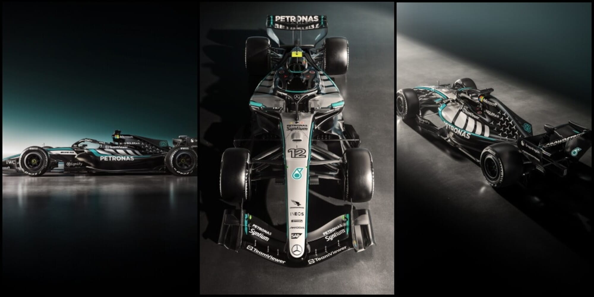 F1: Mercedes presenta la livrea della 'W17' che guideranno Russell e Antonelli