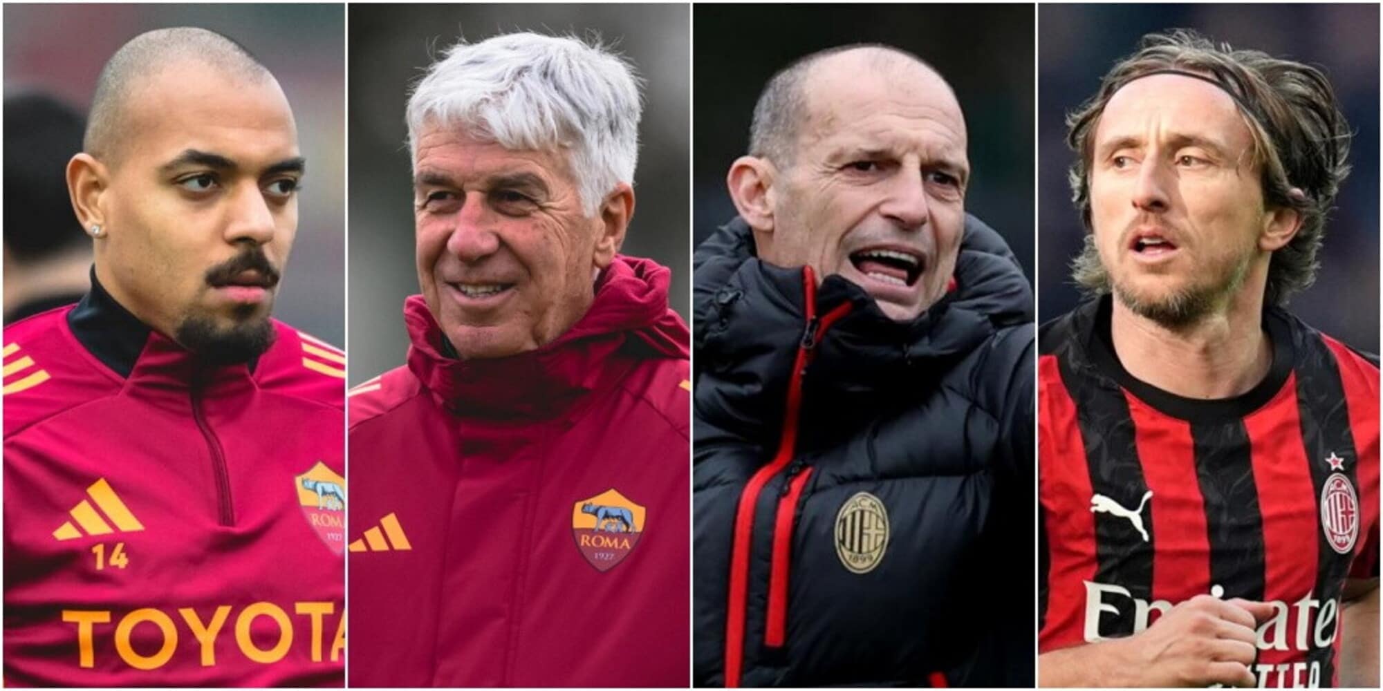 Formazioni ufficiali Roma-Milan: le scelte di Gasperini e Allegri
