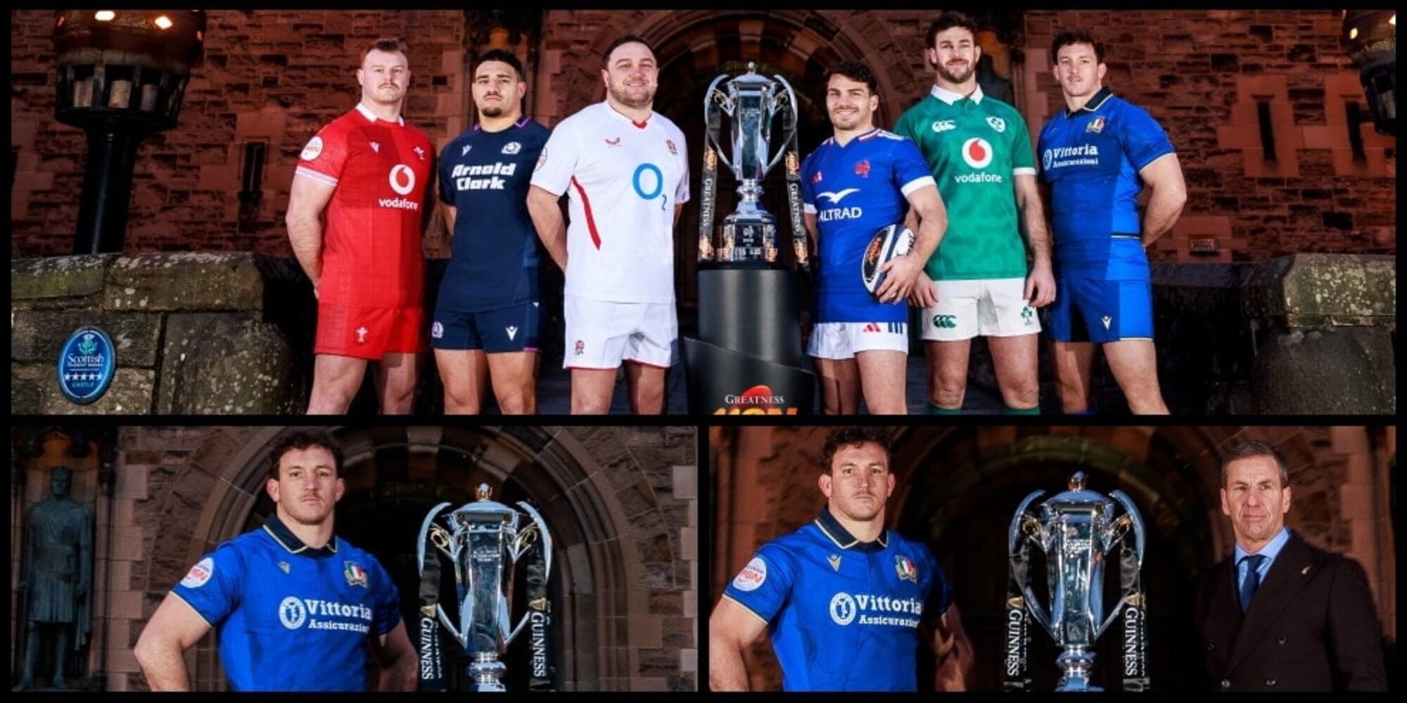 Sei Nazioni 2026, il lancio a Edimburgo: le foto della presentazione