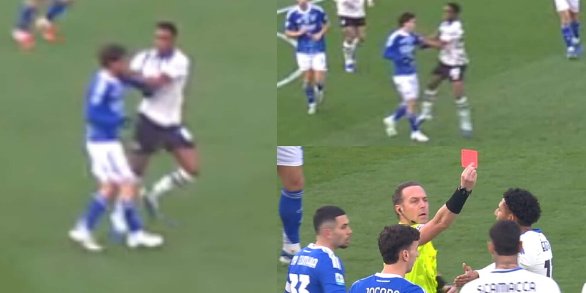 Ahanor perde la testa: schiaffo a Perrone in Como-Atalanta! La sequenza e l'espulsione