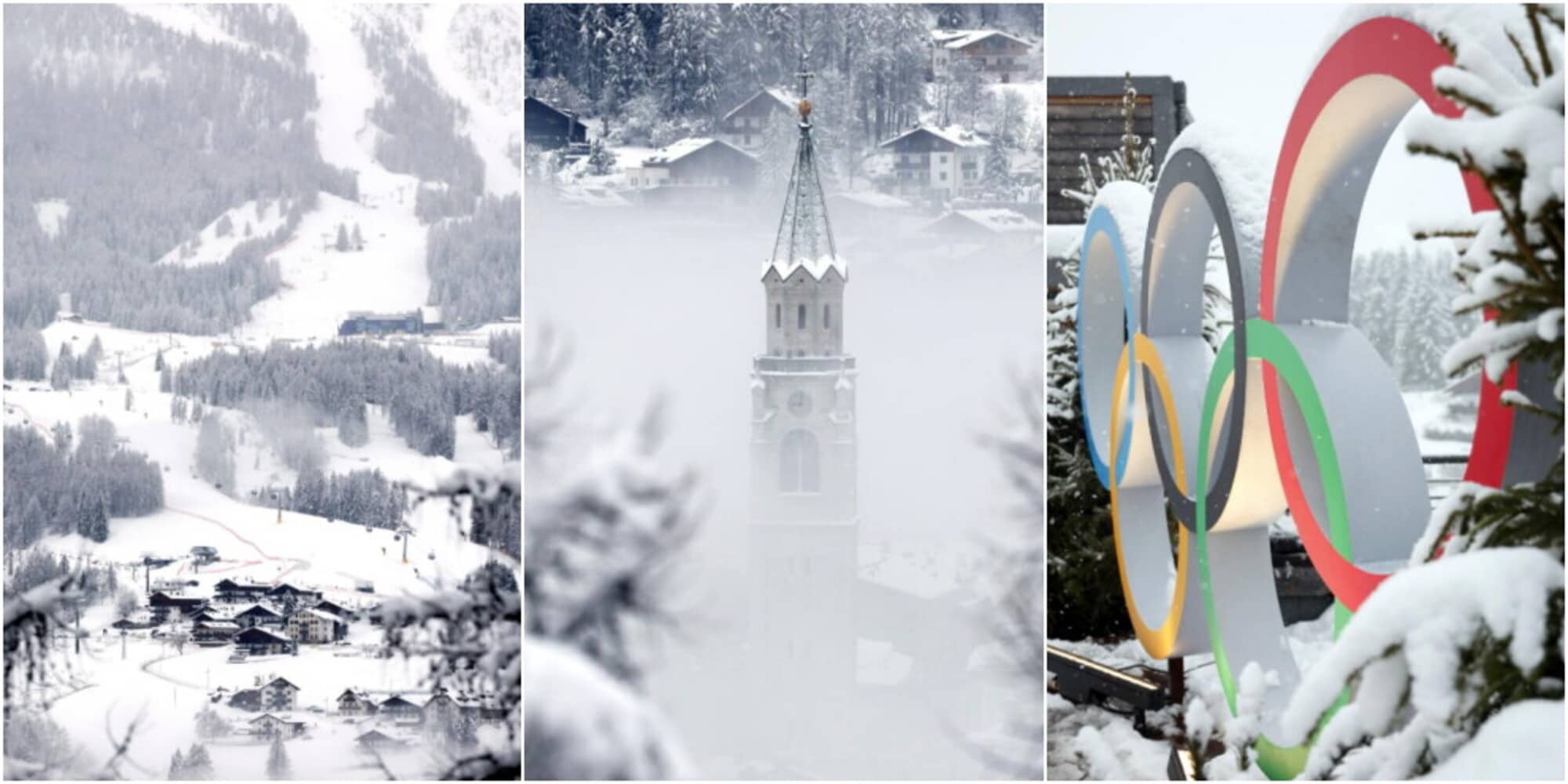 Tutto pronto per le Olimpiadi: lo spettacolo di Cortina sotto la neve