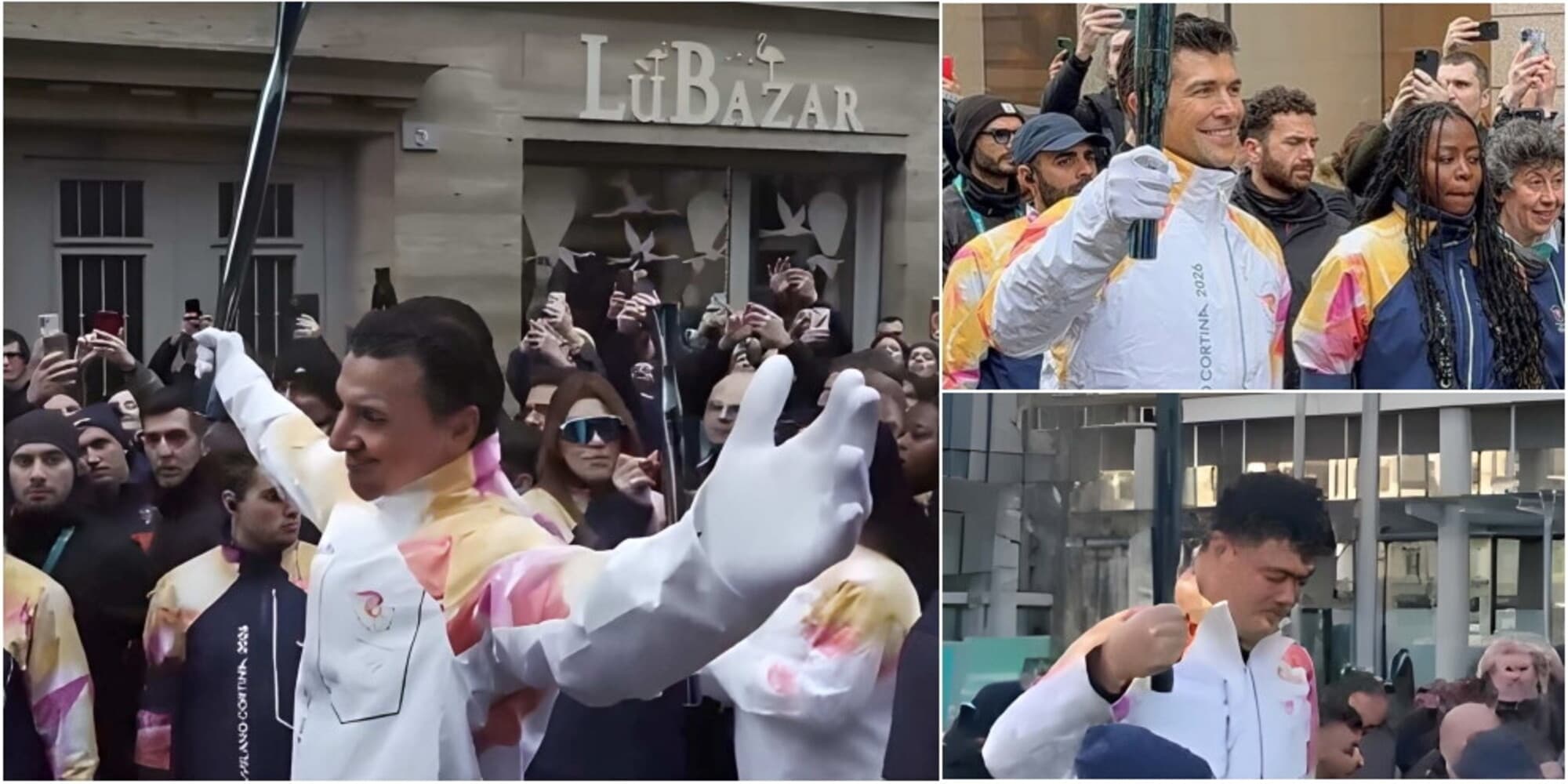 Da Ibrahimovic a Roberto Bolle e Yao Ming: la torcia olimpica fa il giro di Milano e Zlatan esulta così