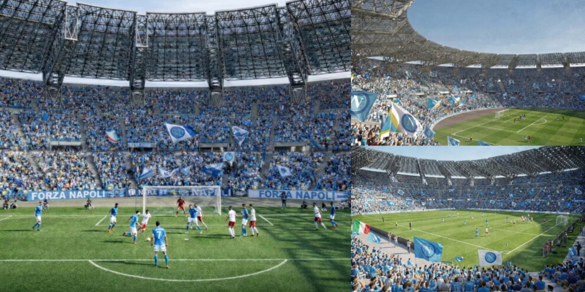 Il nuovo volto del Maradona: ecco il progetto per Euro 2032