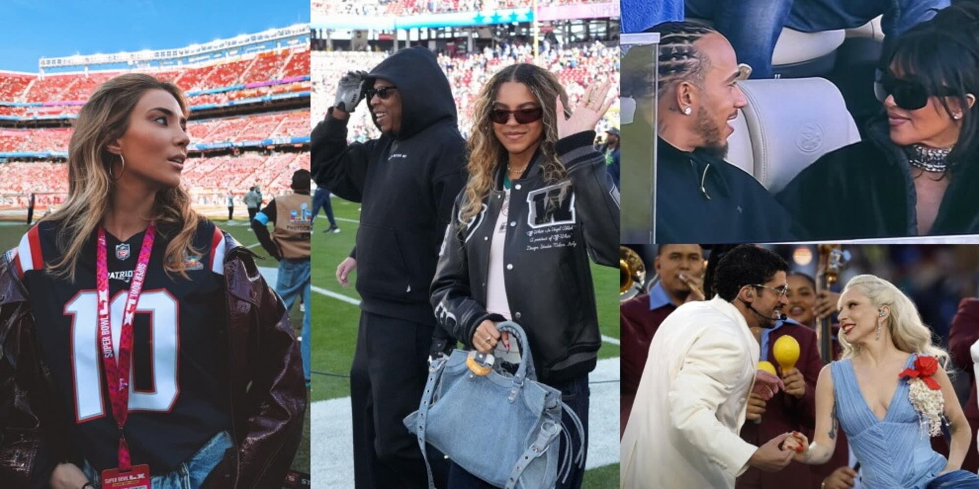 Da Kim Kardashian con Hamilton ad Alice Campello e Lady Gaga: tutti i vip e le star al Super Bowl 2026