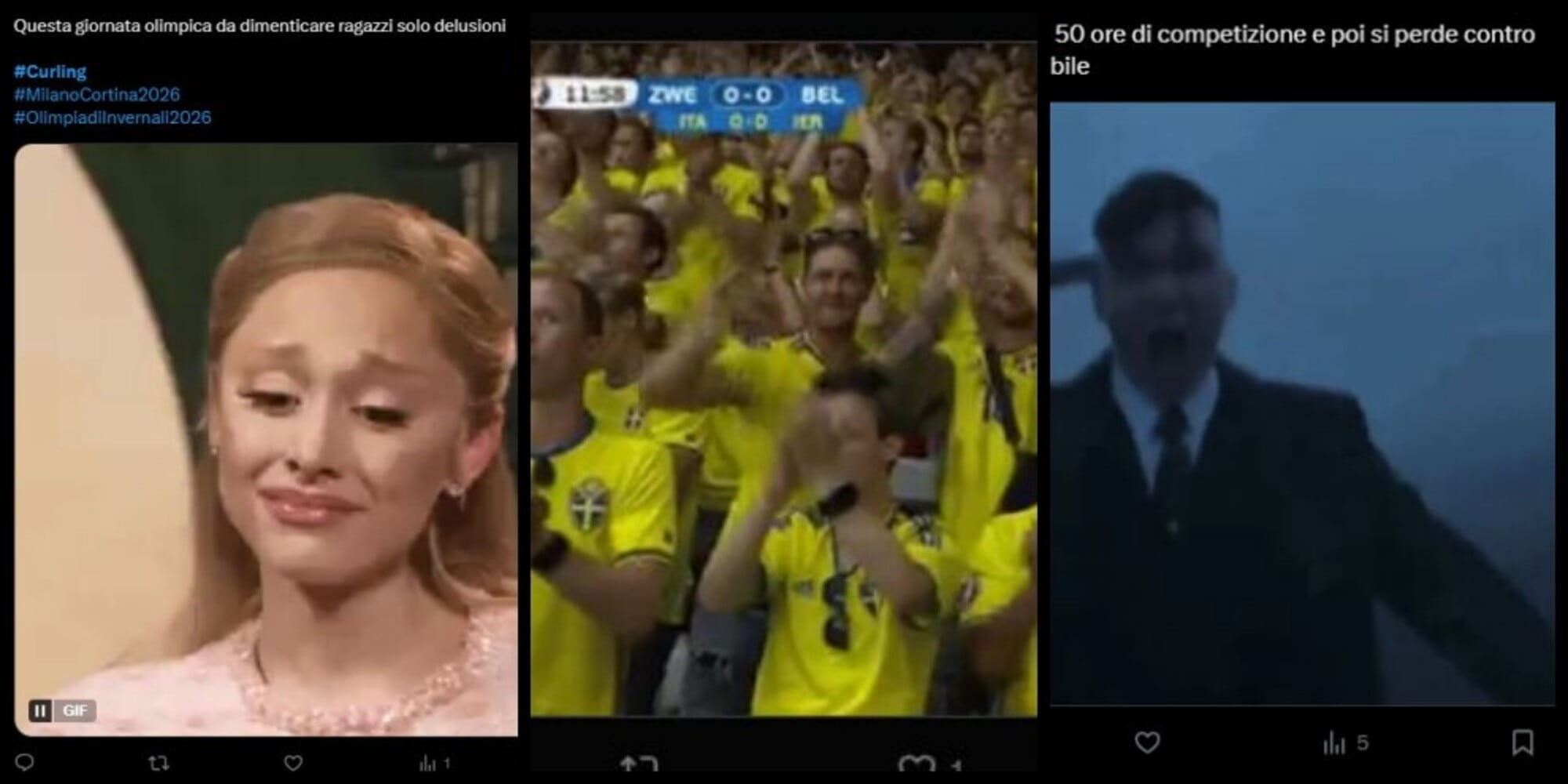 Curling: tra lacrime e invocazioni alla Svezia i social si scatenano per la sconfitta in semifinale