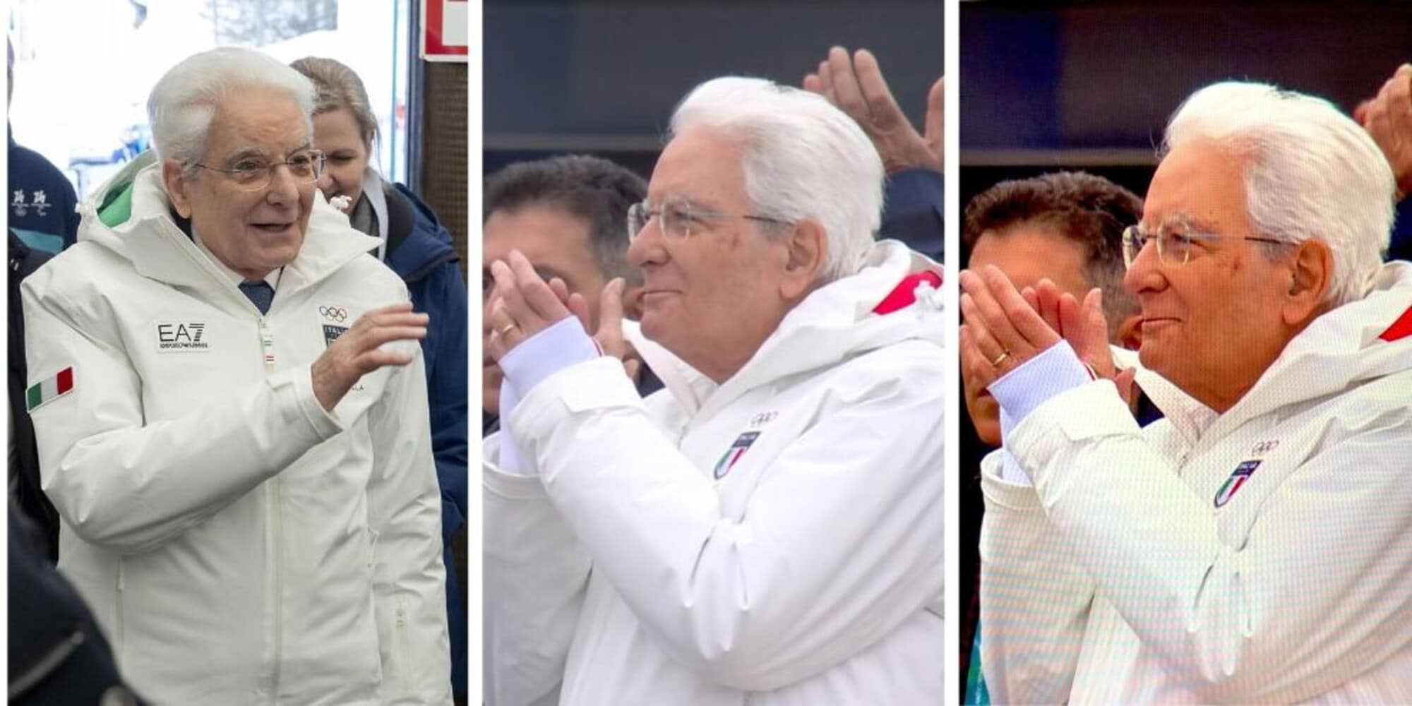 Mattarella si alza in piedi e applaude Federica Brignone: che emozione a Cortina