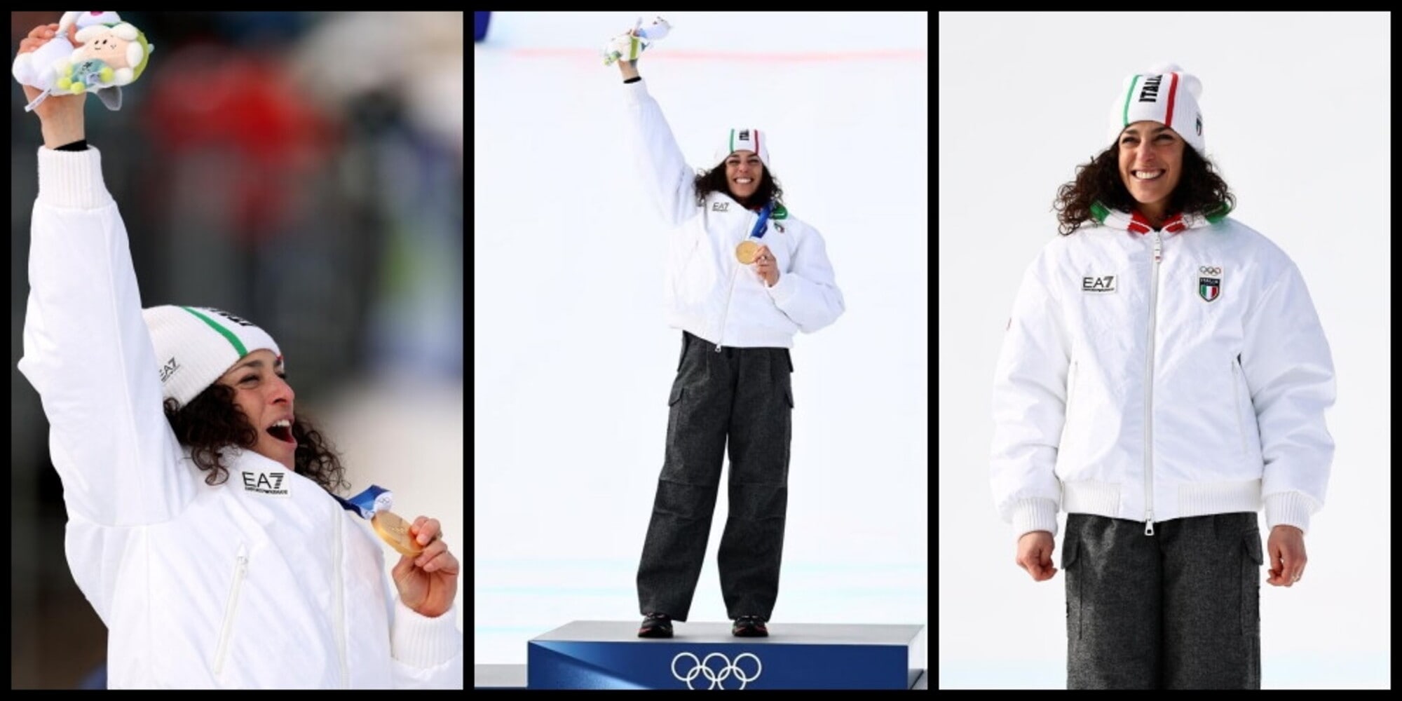 Gli occhi lucidi e l'abbraccio con Mattarella: Brignone festeggia l'oro
