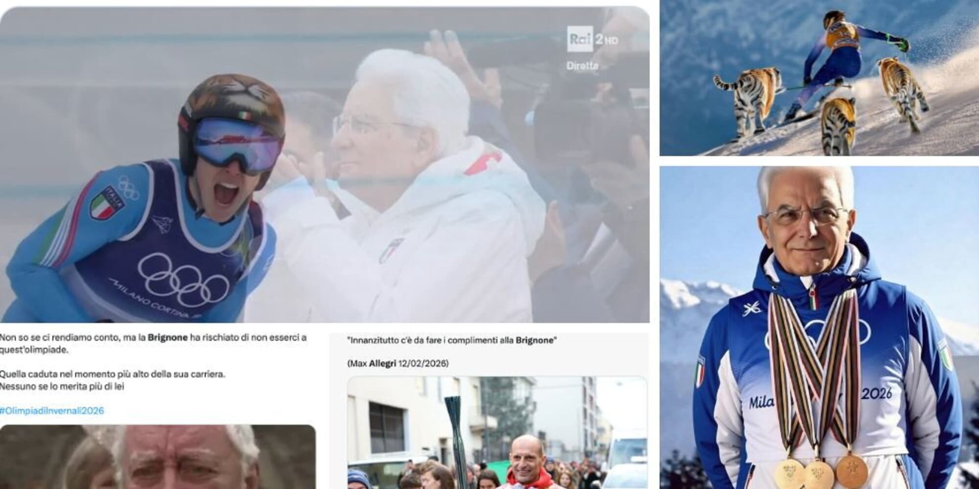 Il potere del presidente e quello del corto muso, il trionfo di Federica Brignone fa impazzire i social