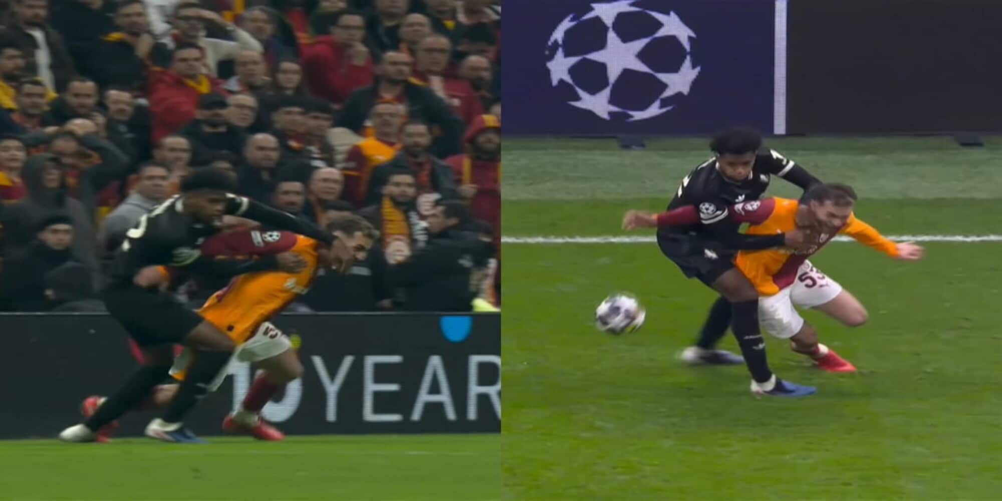 Due gialli in 20 minuti: la fotosequenza della serata folle di Cabal in Galatasaray-Juve