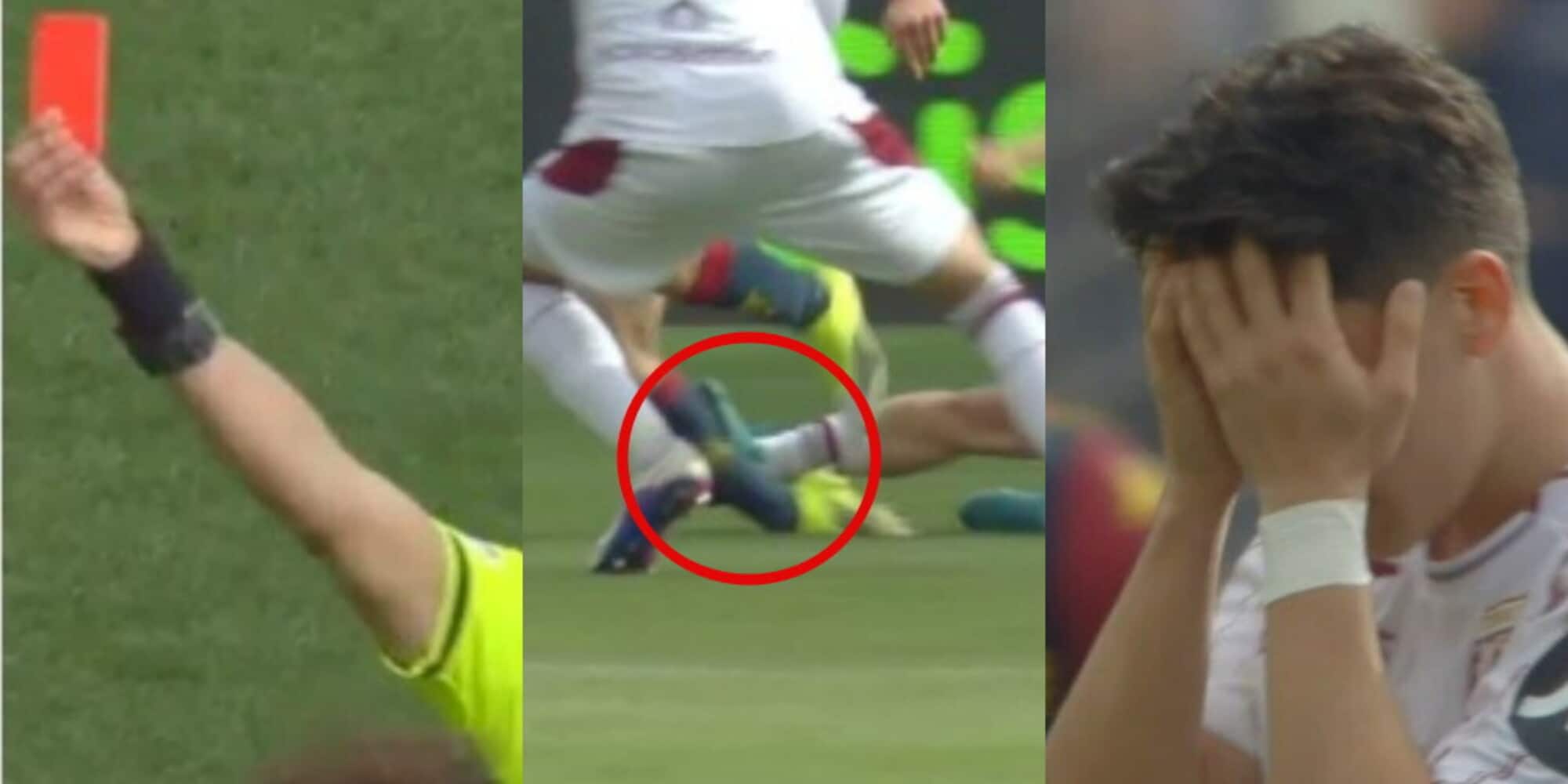 Ilkhan shock in Genoa-Torino: l'entrata folle su Colombo, l'espulsione e le scuse immediate