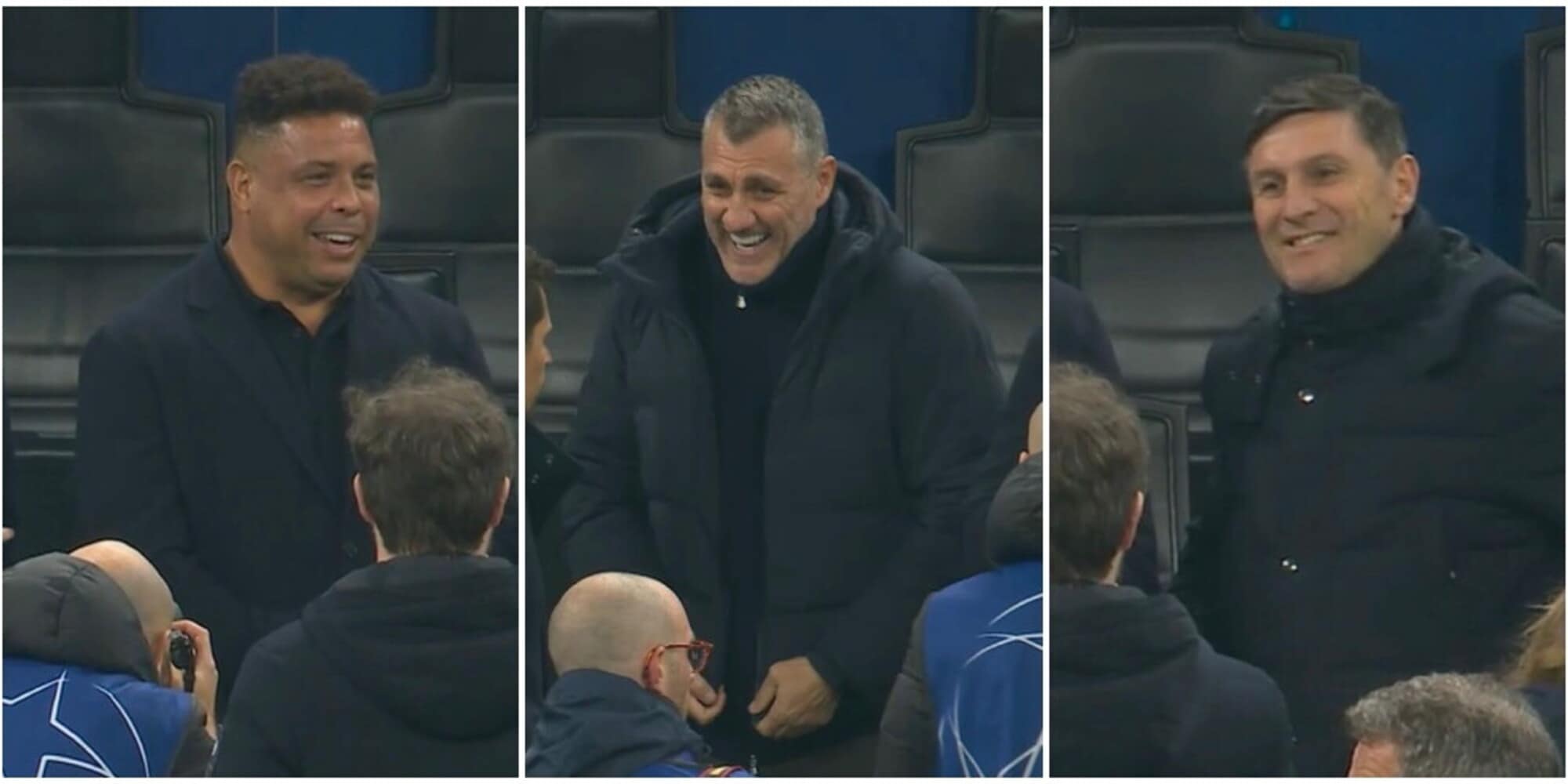 Inter, Ronaldo e Vieri a San Siro prima del Bodo: le foto