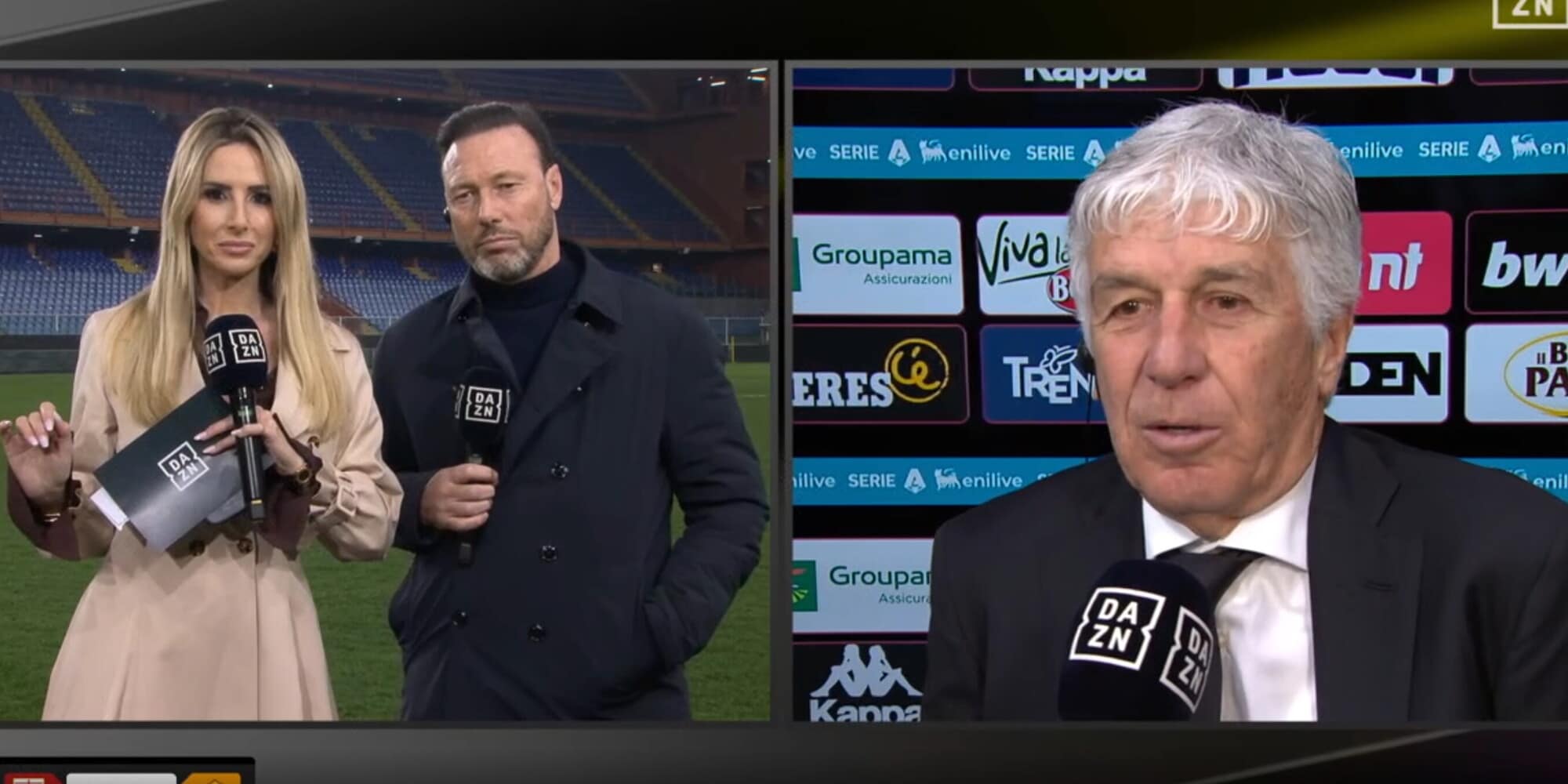 Gasperini indispettito in tv sul rigore negato alla Roma: "Non potete dire una cosa del genere"
