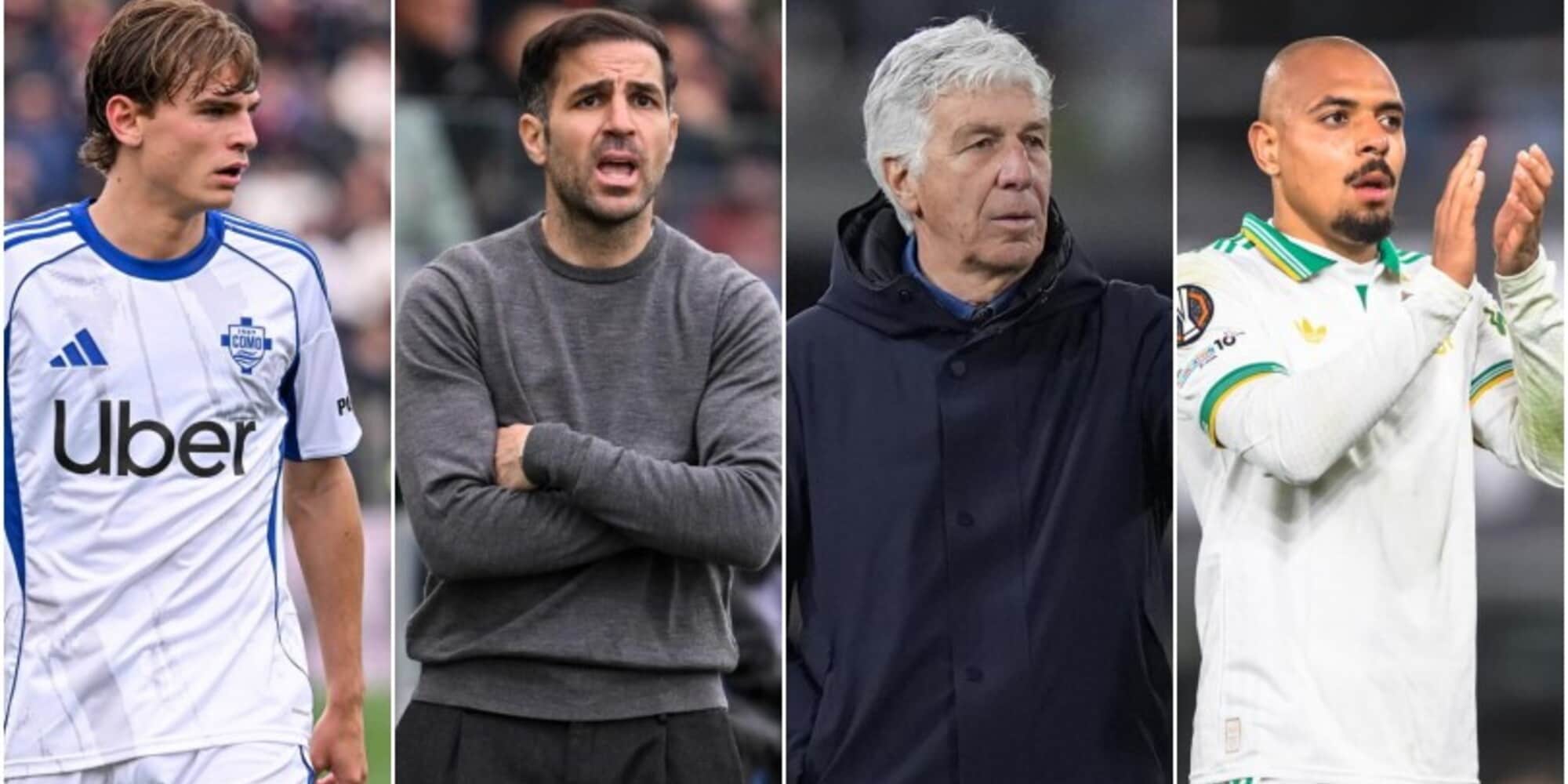 Como-Roma, le probabili formazioni di Fabregas e Gasperini