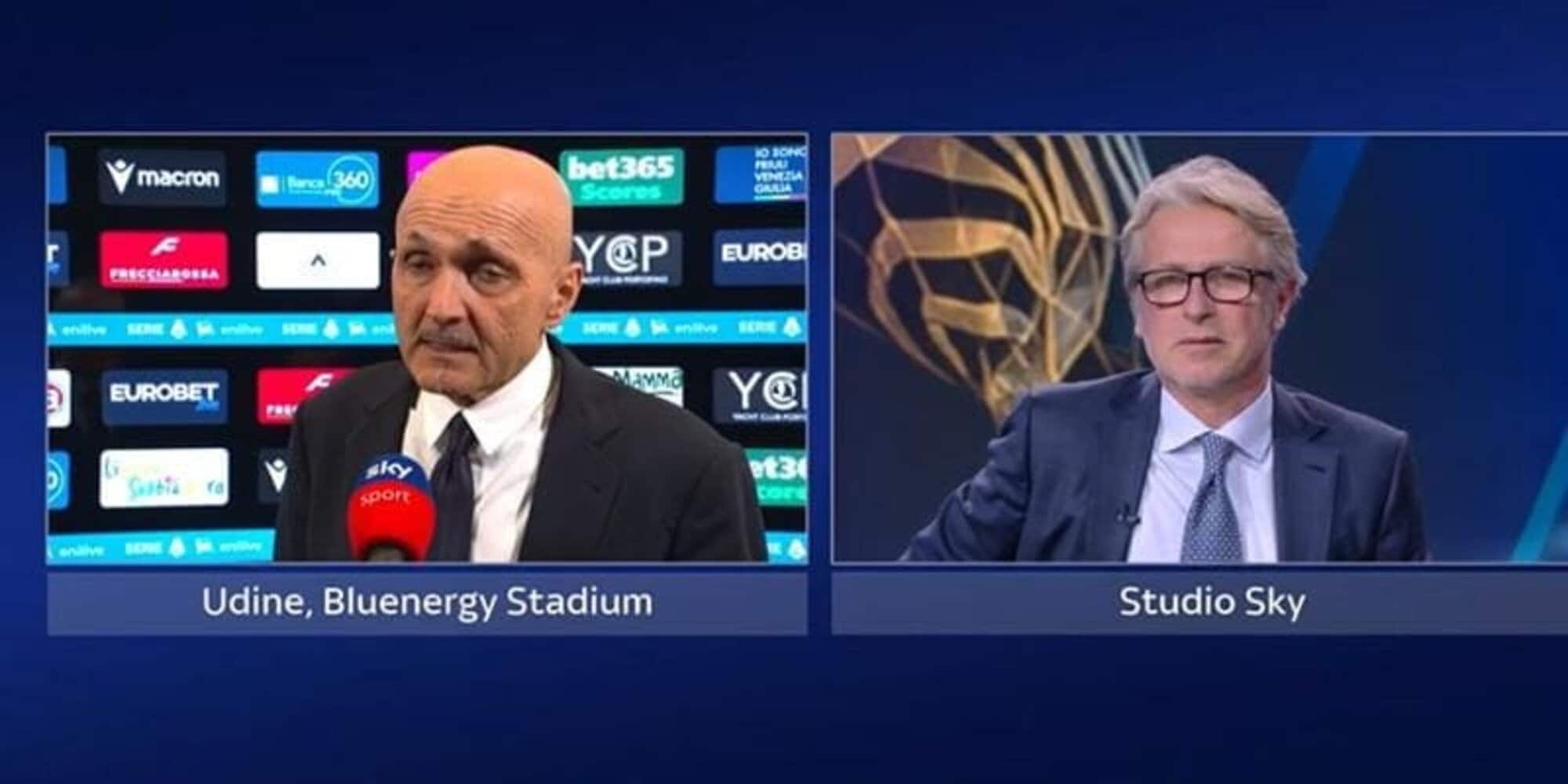 Spalletti dopo l'Udinese è polemico con Marocchi a Sky: "Se Cambiaso fa come dici tu..."
