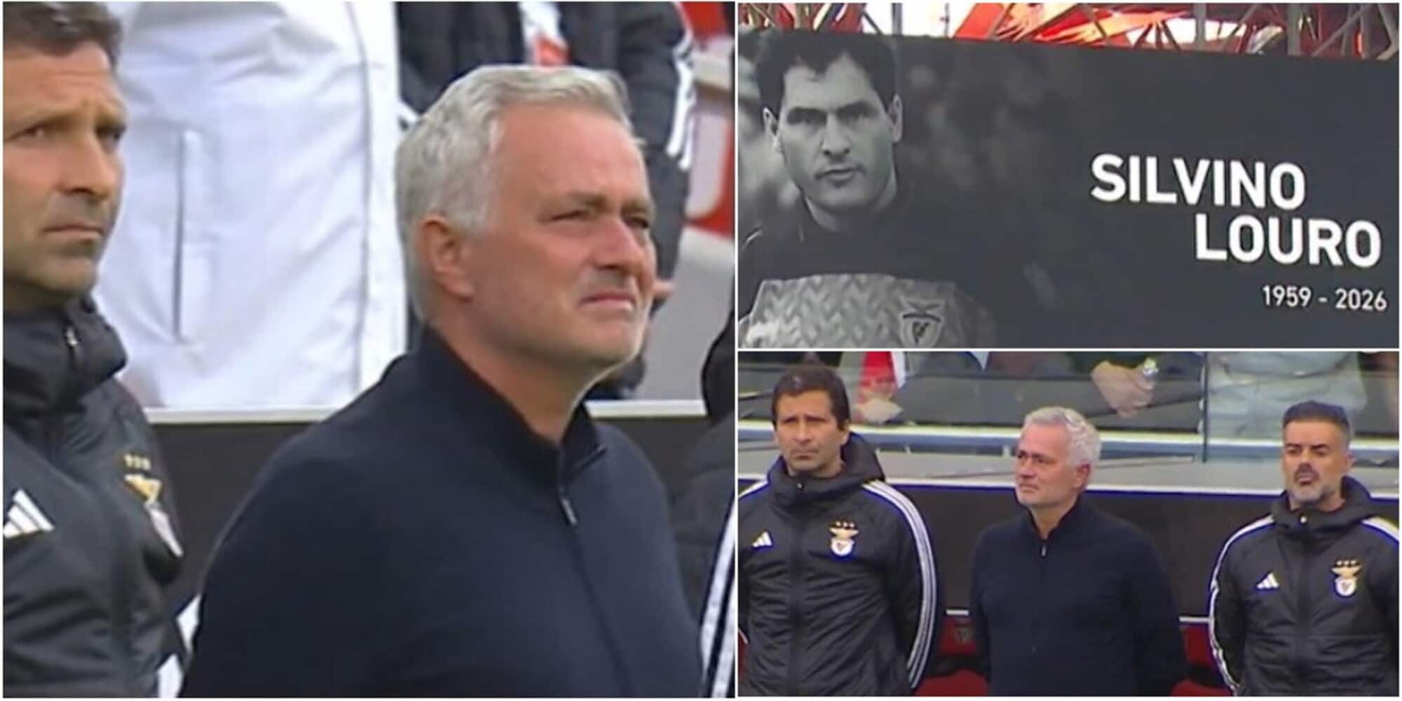 Mourinho in lacrime per Silvino: lo Special One si commuove durante il minuto di silenzio