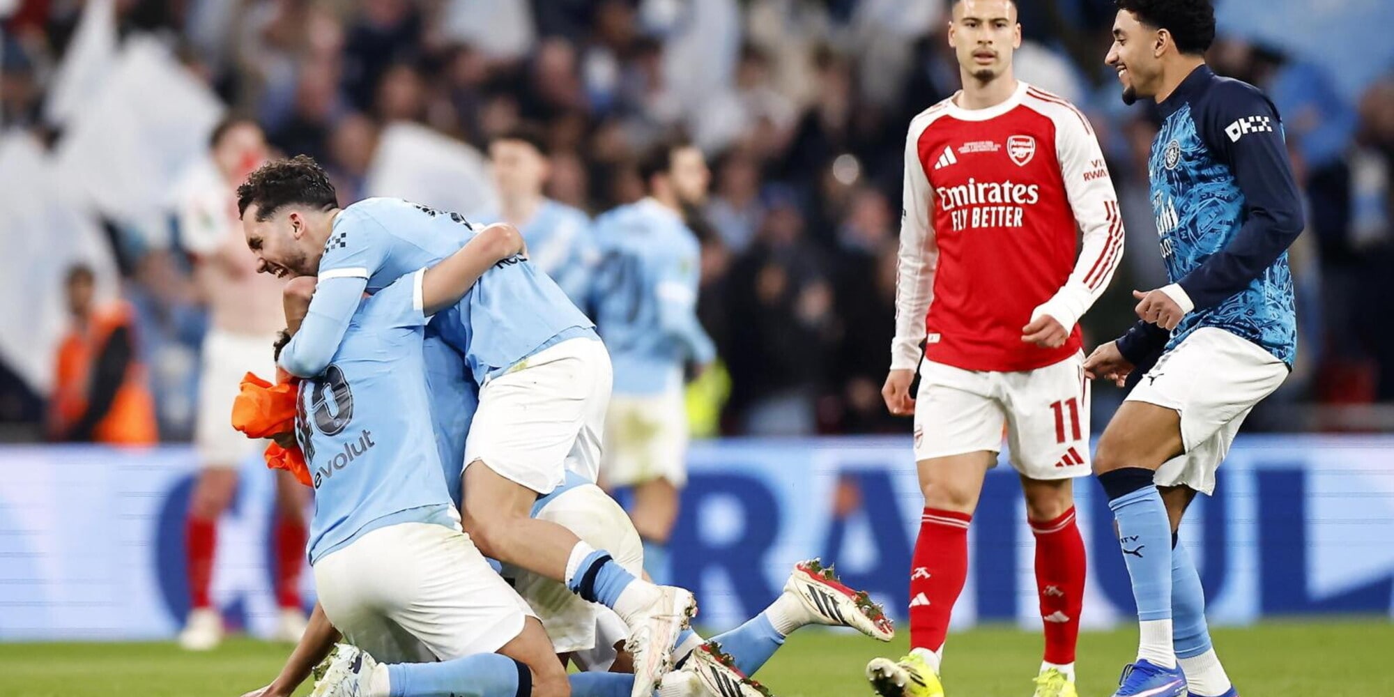 Gioia Guardiola, il Manchester City vince la Carabao Cup contro l'Arsenal