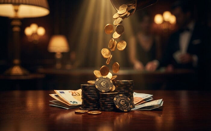 Bonus ricarica casino con fiches e monete d'oro
