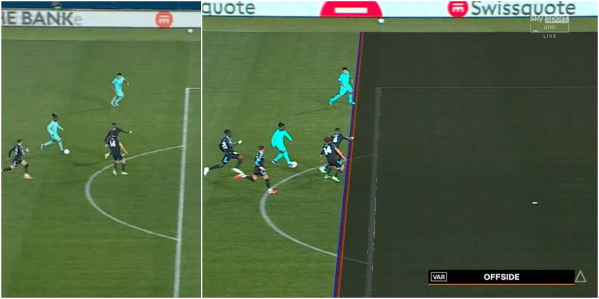 Castro, fuorigioco millimetrico: che beffa in Bologna-Aston Villa! La fotosequenza