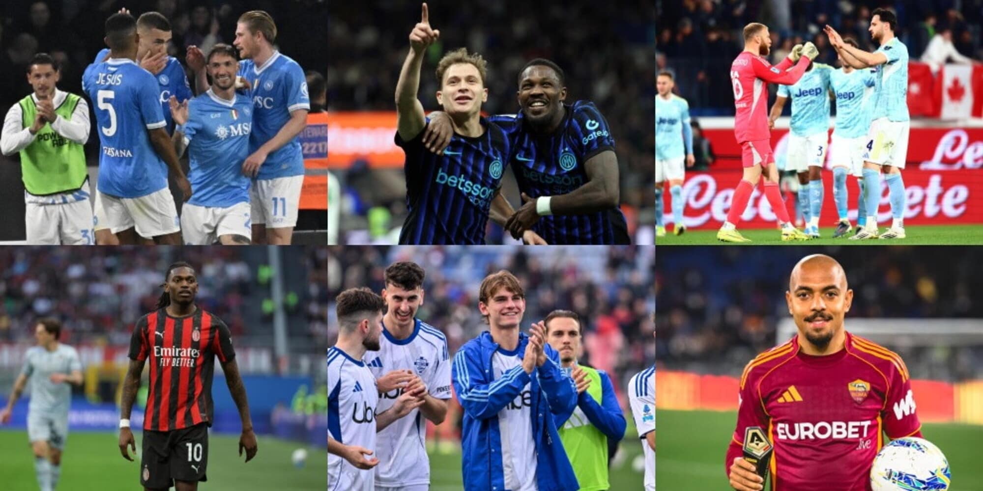 Dalla volata scudetto alla lotta Champions: il confronto tra classifica e calendario di Roma, Como, Juve, Milan, Napoli e Inter