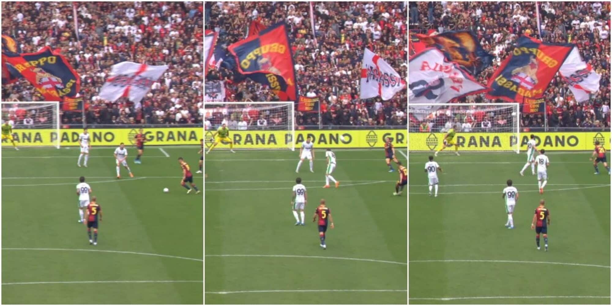 Malinovskyi butta giù la porta: la fotosequenza del gol capolavoro in Genoa-Sassuolo