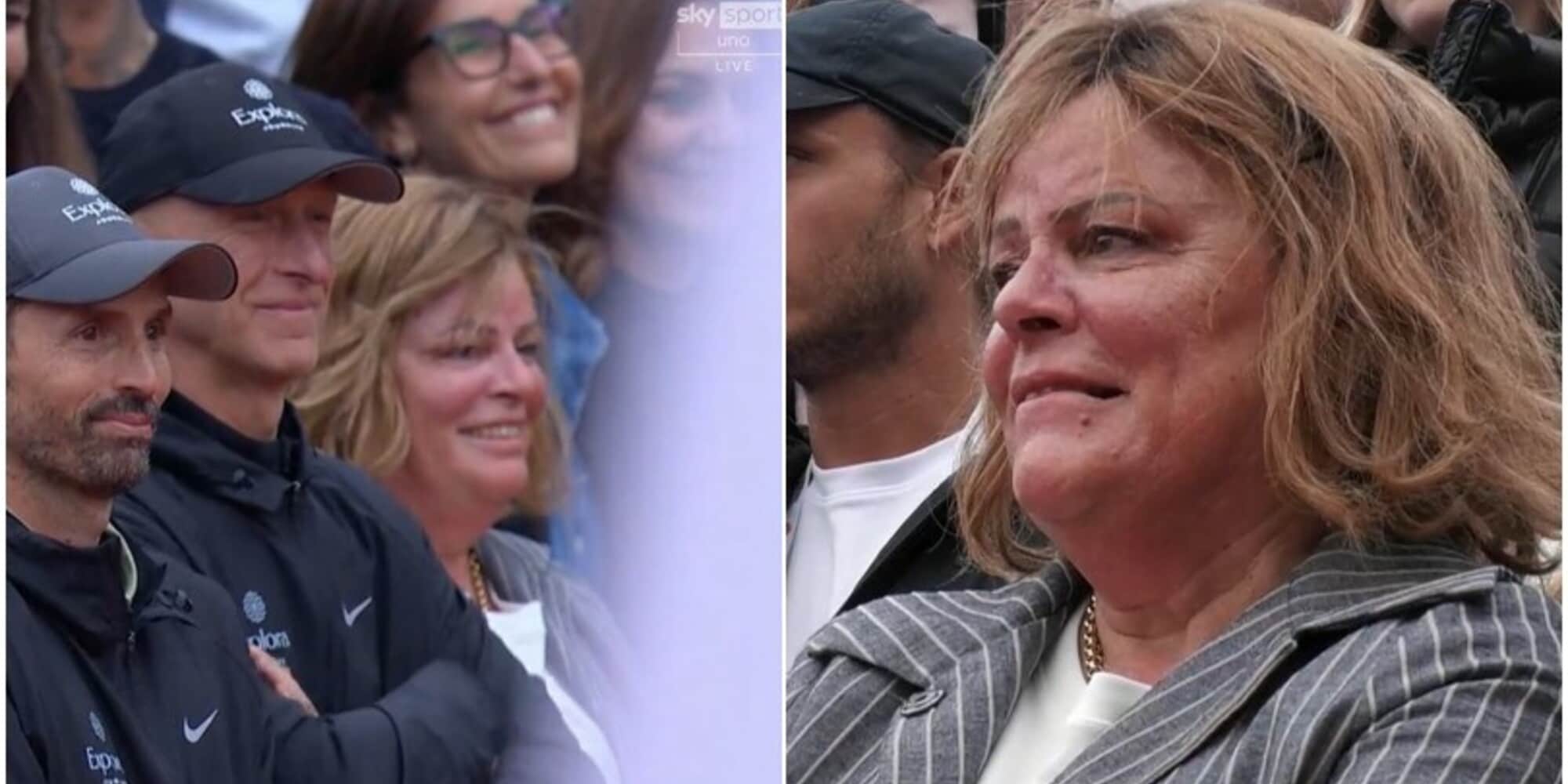 La mamma di Sinner spunta in tribuna dopo la finale contro Alcaraz: il rito scaramantico porta fortuna a Jannik